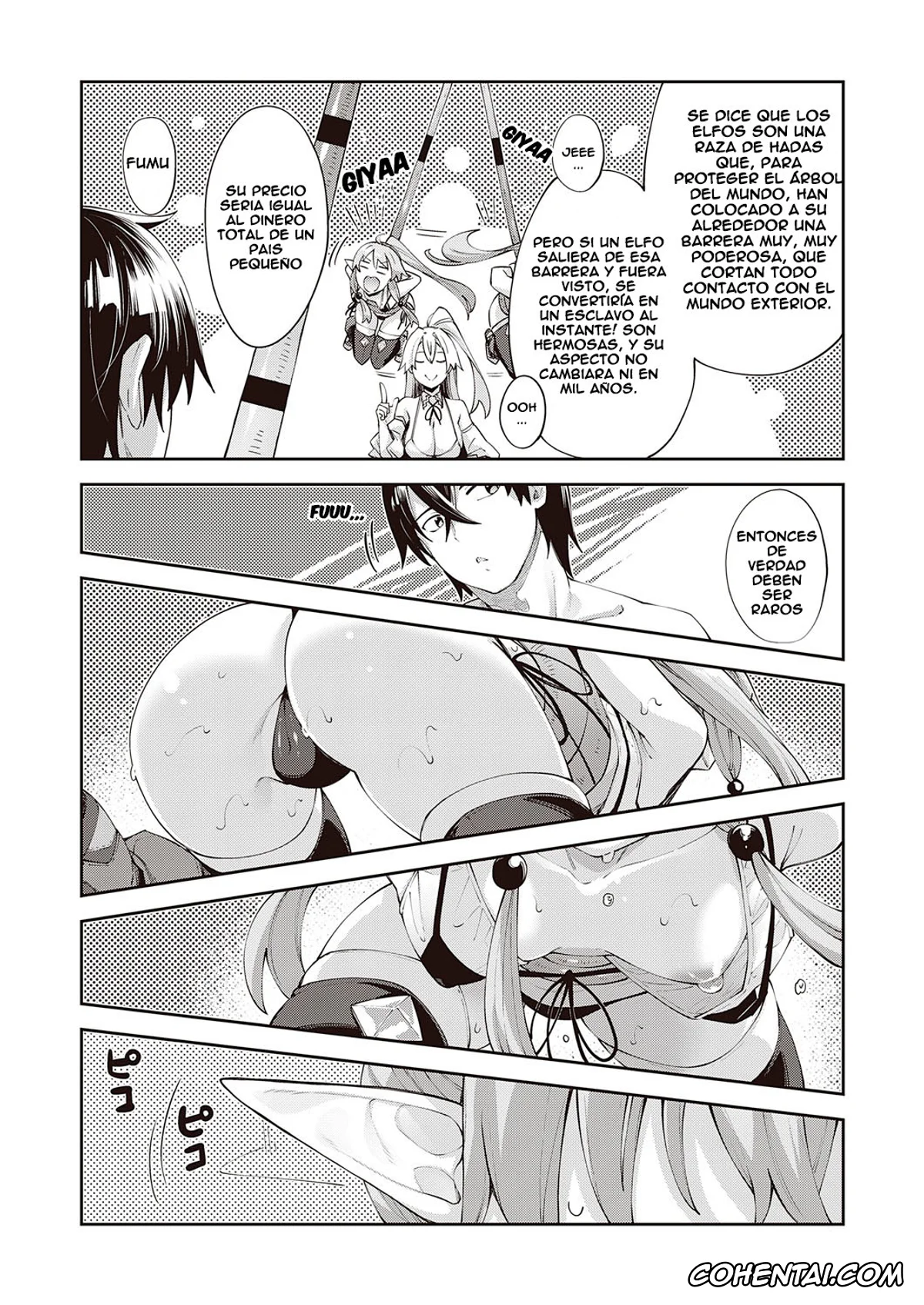 Revistas hentai, COMIC ExE hentai, Isekai Kita node Sukebe Skill de Zenryoku Ouka Shiyou to Omou 3-shame (COMIC ExE 31), pagina 6