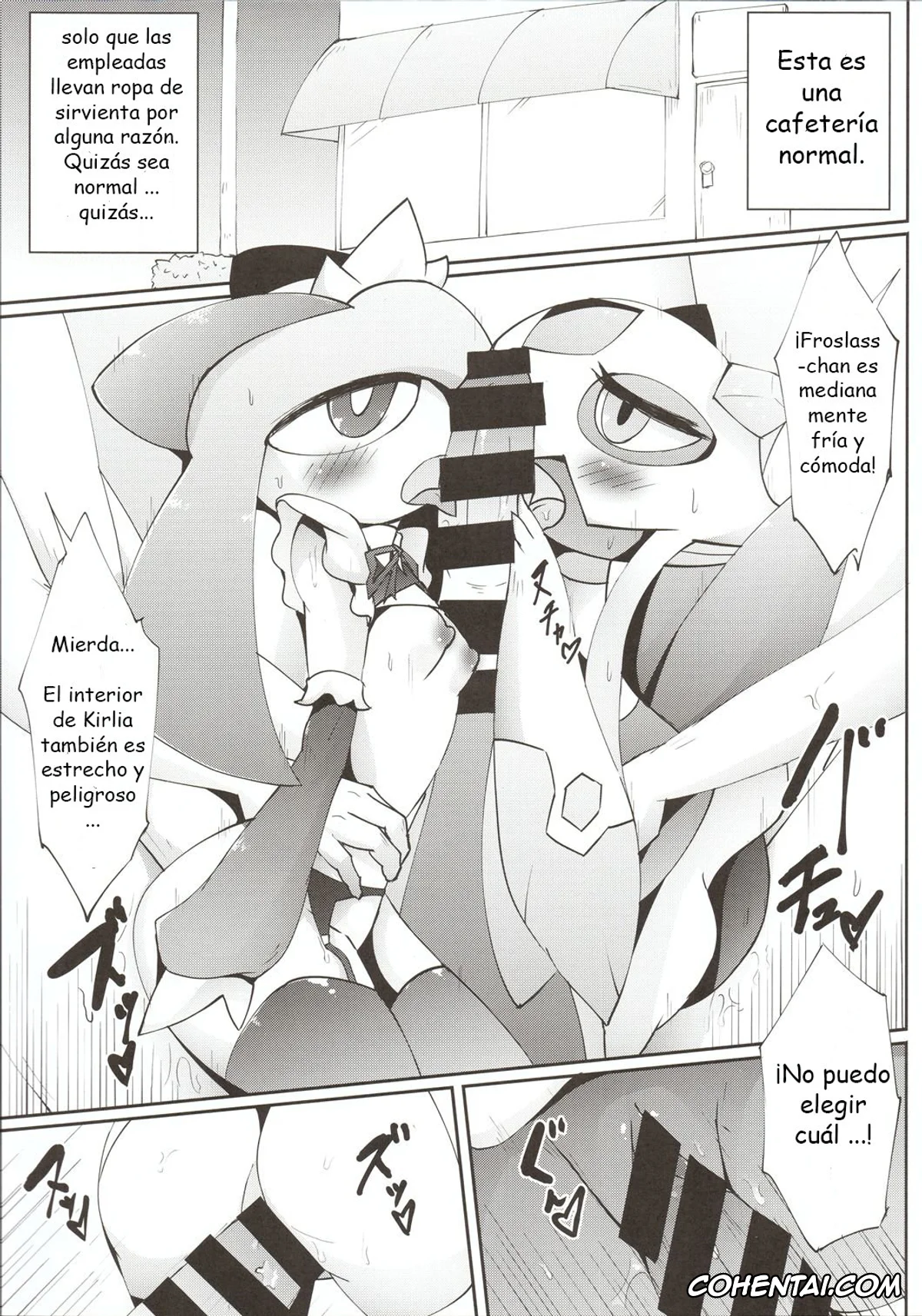Pokemon | Pocket Monsters xxx, Froslass xxx, Gardevoir xxx, Kirlia xxx, Lopunny xxx, Lurantis xxx, Maid-san-tachi no Kindan no Nawabari Battle! (Pokémon), pagina 4