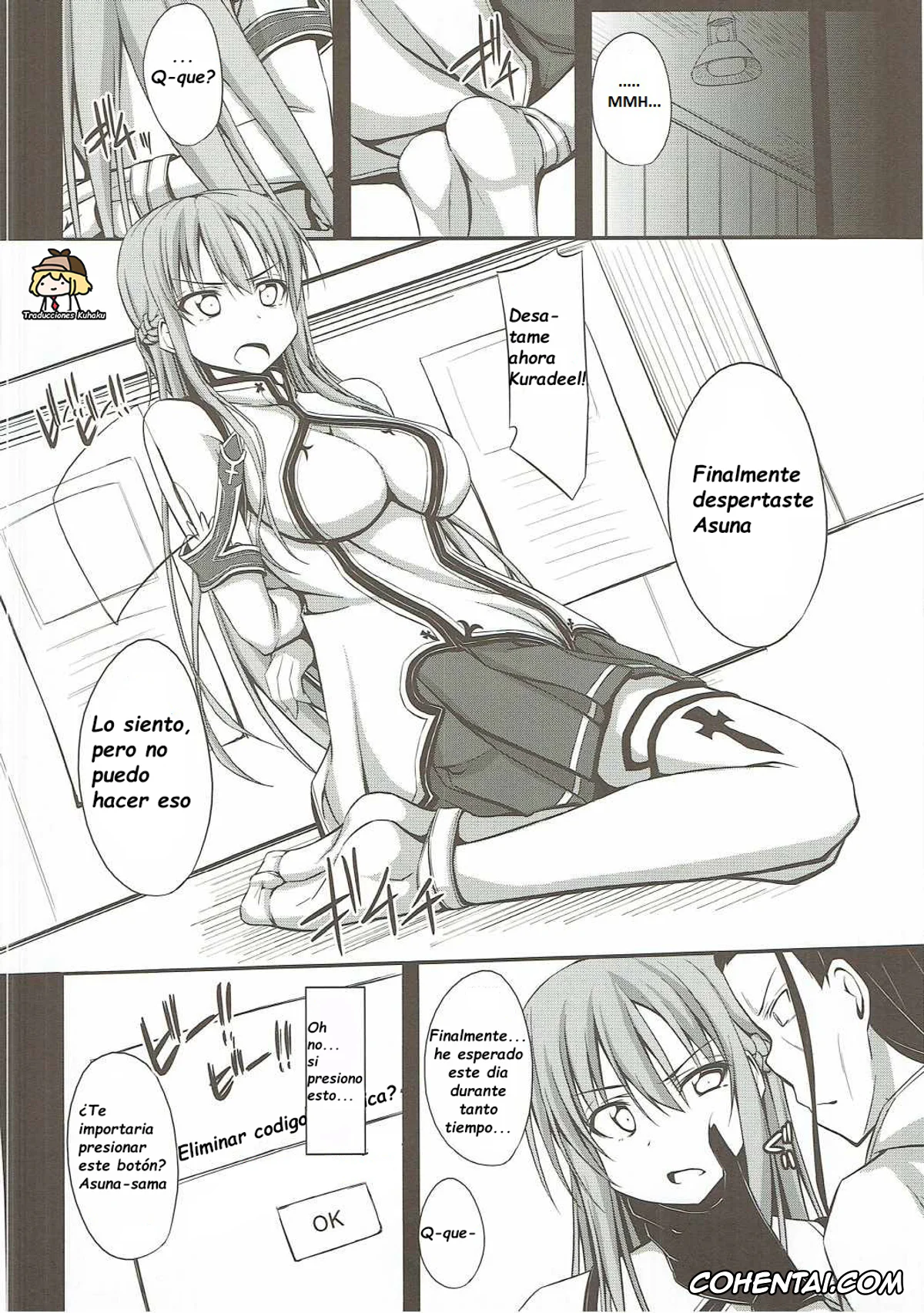 Sword Art Online hentai, Asuna Yuuki hentai, Rika Shinozaki | Lisbeth hentai, SLAVE ASUNA ONLINE (Sword Art Online), pagina 3