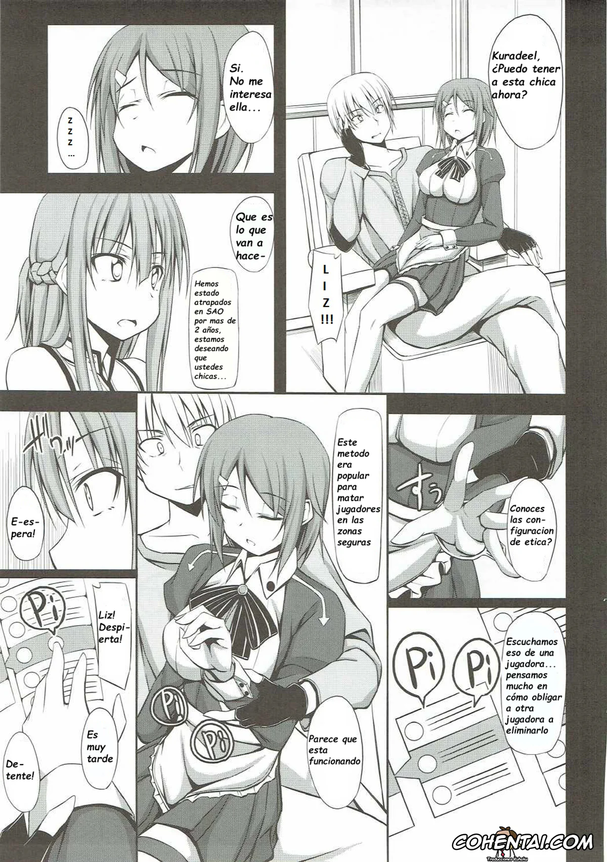Sword Art Online xxx, Asuna Yuuki xxx, Rika Shinozaki | Lisbeth xxx, SLAVE ASUNA ONLINE (Sword Art Online), pagina 4