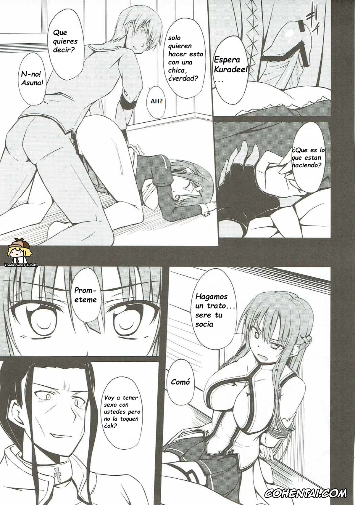 Sword Art Online hentai, Asuna Yuuki hentai, Rika Shinozaki | Lisbeth hentai, SLAVE ASUNA ONLINE (Sword Art Online), pagina 6