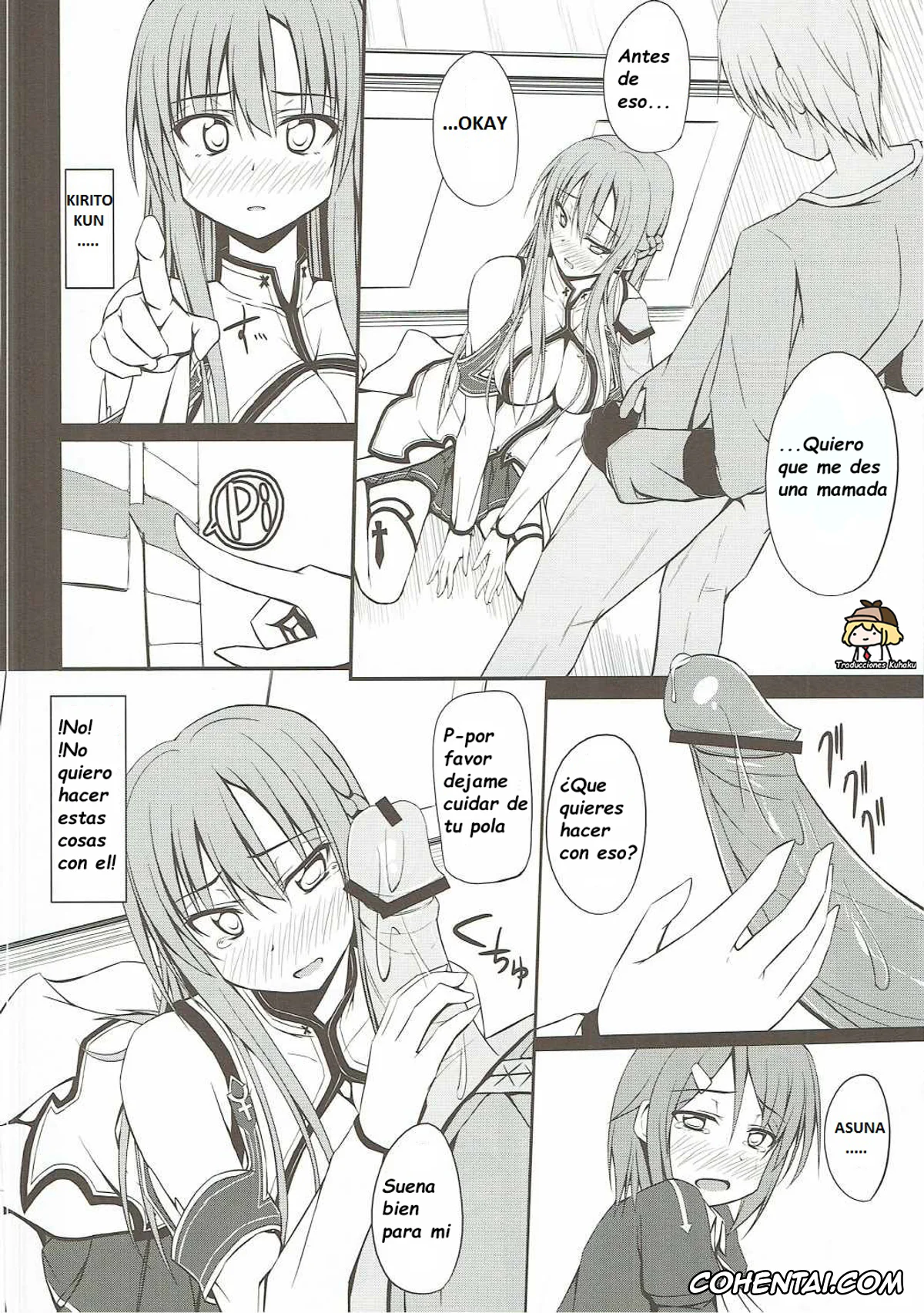 Sword Art Online xxx, Asuna Yuuki xxx, Rika Shinozaki | Lisbeth xxx, SLAVE ASUNA ONLINE (Sword Art Online), pagina 7