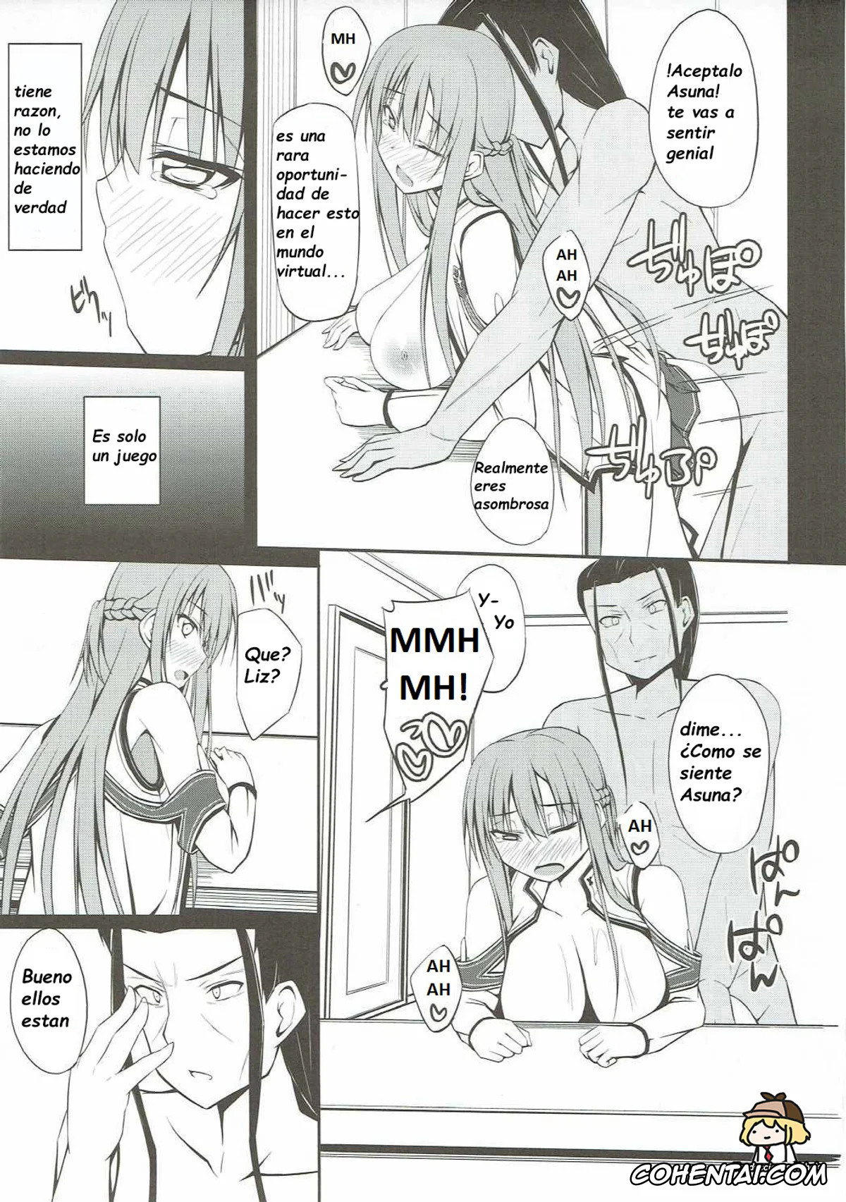 Sword Art Online hentai, Asuna Yuuki hentai, Rika Shinozaki | Lisbeth hentai, SLAVE ASUNA ONLINE (Sword Art Online), pagina 12