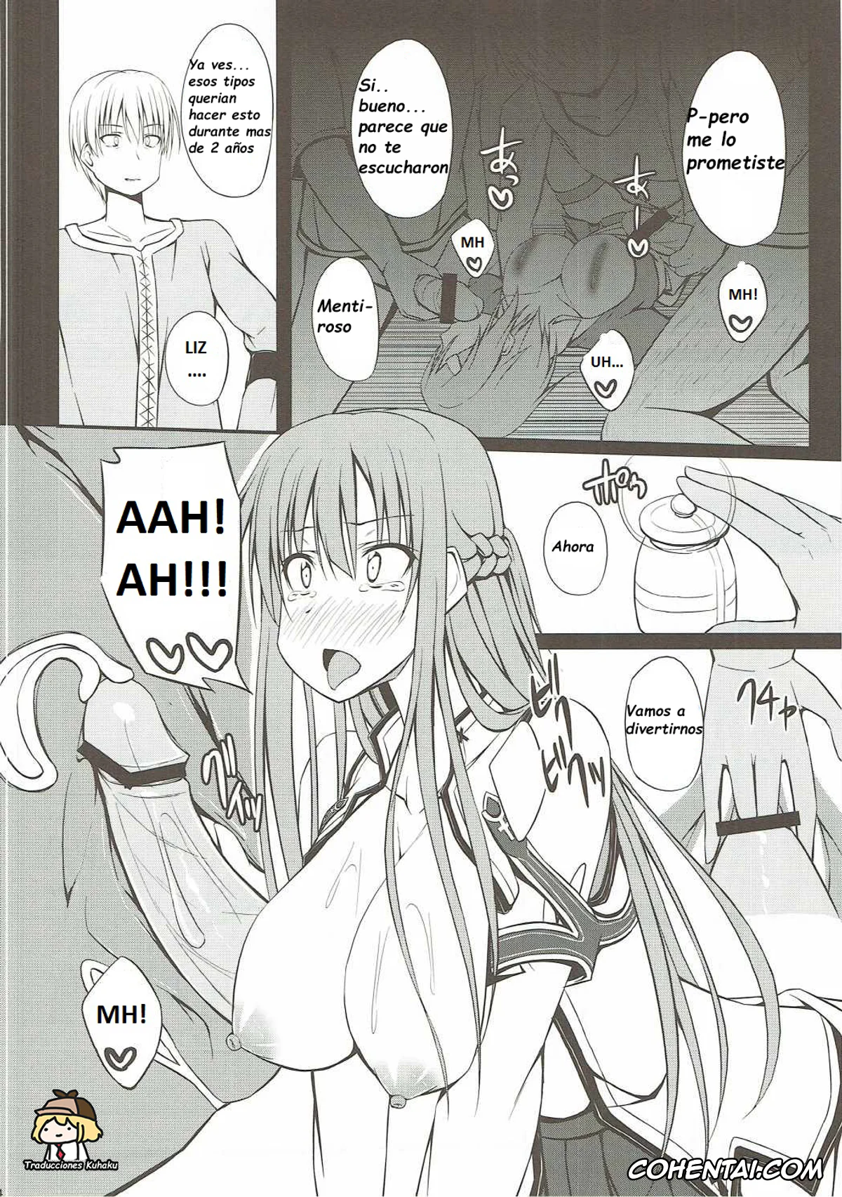 Sword Art Online xxx, Asuna Yuuki xxx, Rika Shinozaki | Lisbeth xxx, SLAVE ASUNA ONLINE (Sword Art Online), pagina 13