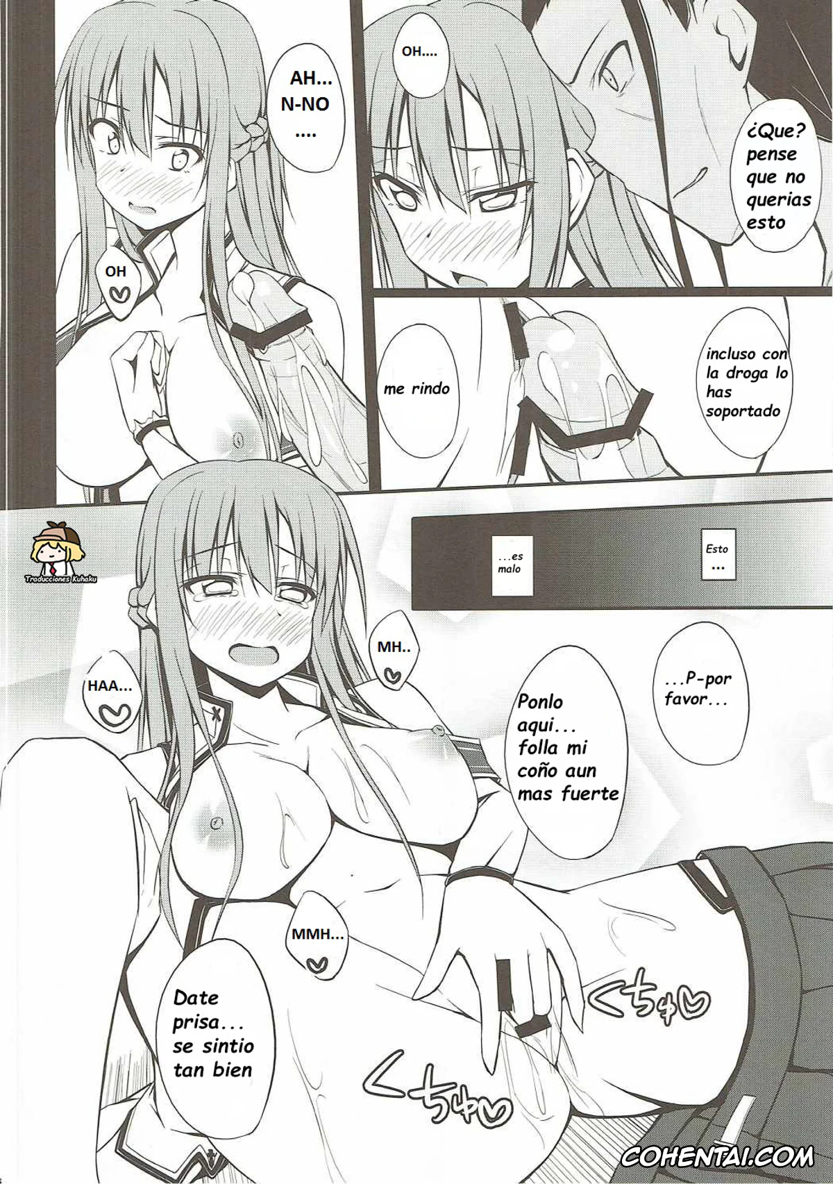 Sword Art Online hentai, Asuna Yuuki hentai, Rika Shinozaki | Lisbeth hentai, SLAVE ASUNA ONLINE (Sword Art Online), pagina 15