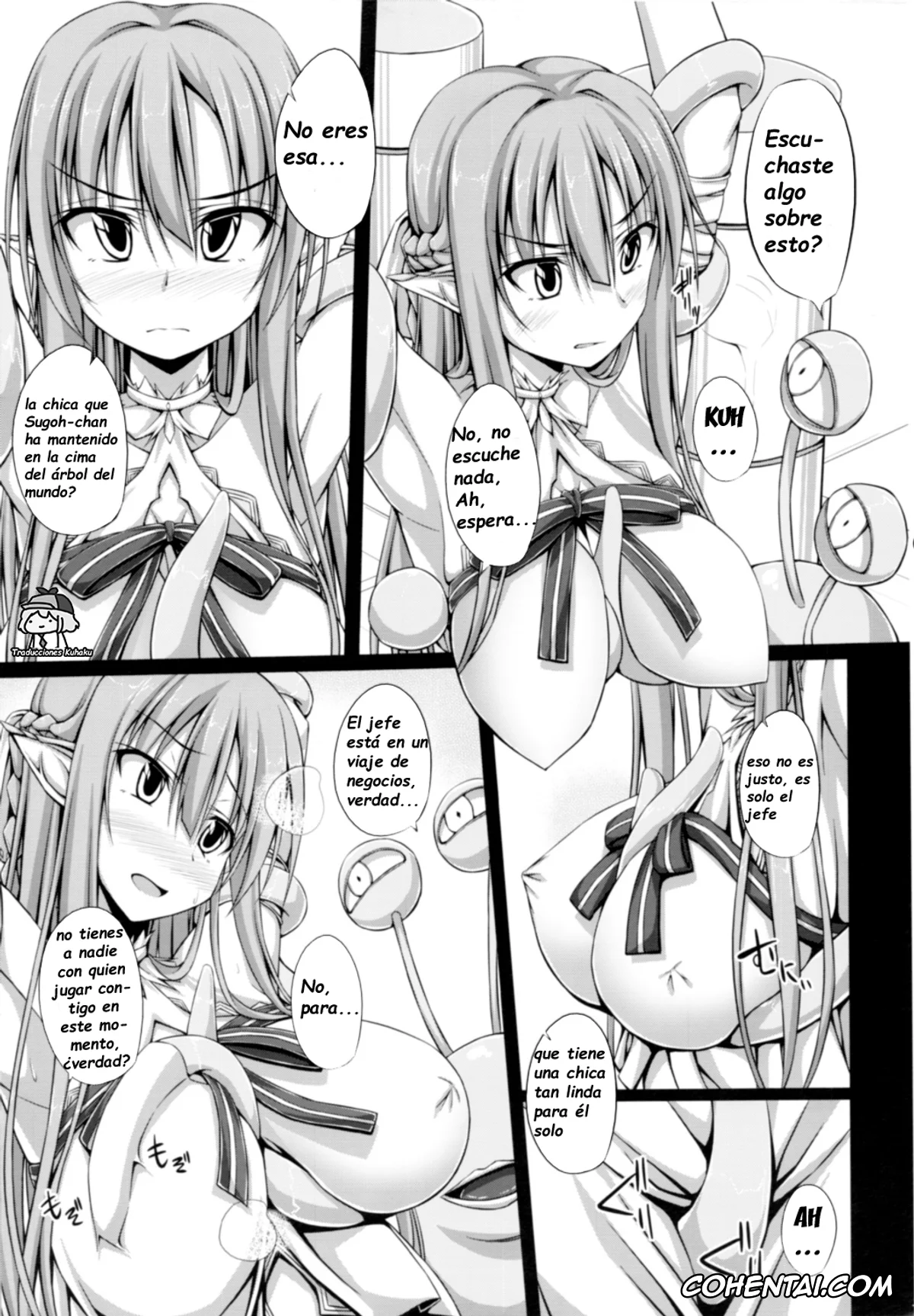 Sword Art Online hentai, Asuna Yuuki hentai, SLAVE ASUNA ONLINE 2 (Sword Art Online), pagina 6