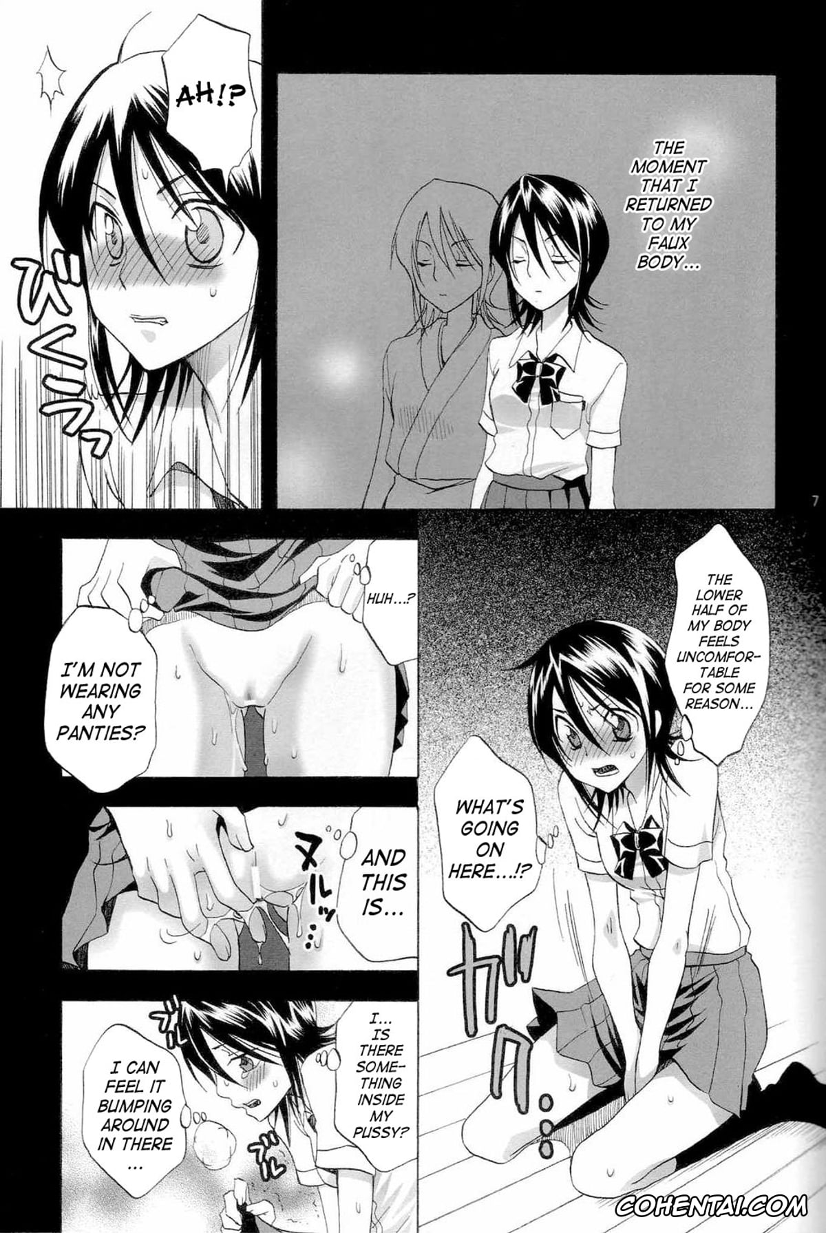 Bleach hentai, Grimmjow Jaegerjaquez hentai, Ichigo Kurosaki hentai, Orihime Inoue hentai, Rukia Kuchiki hentai, Berry Strawberry (Bleach), pagina 6