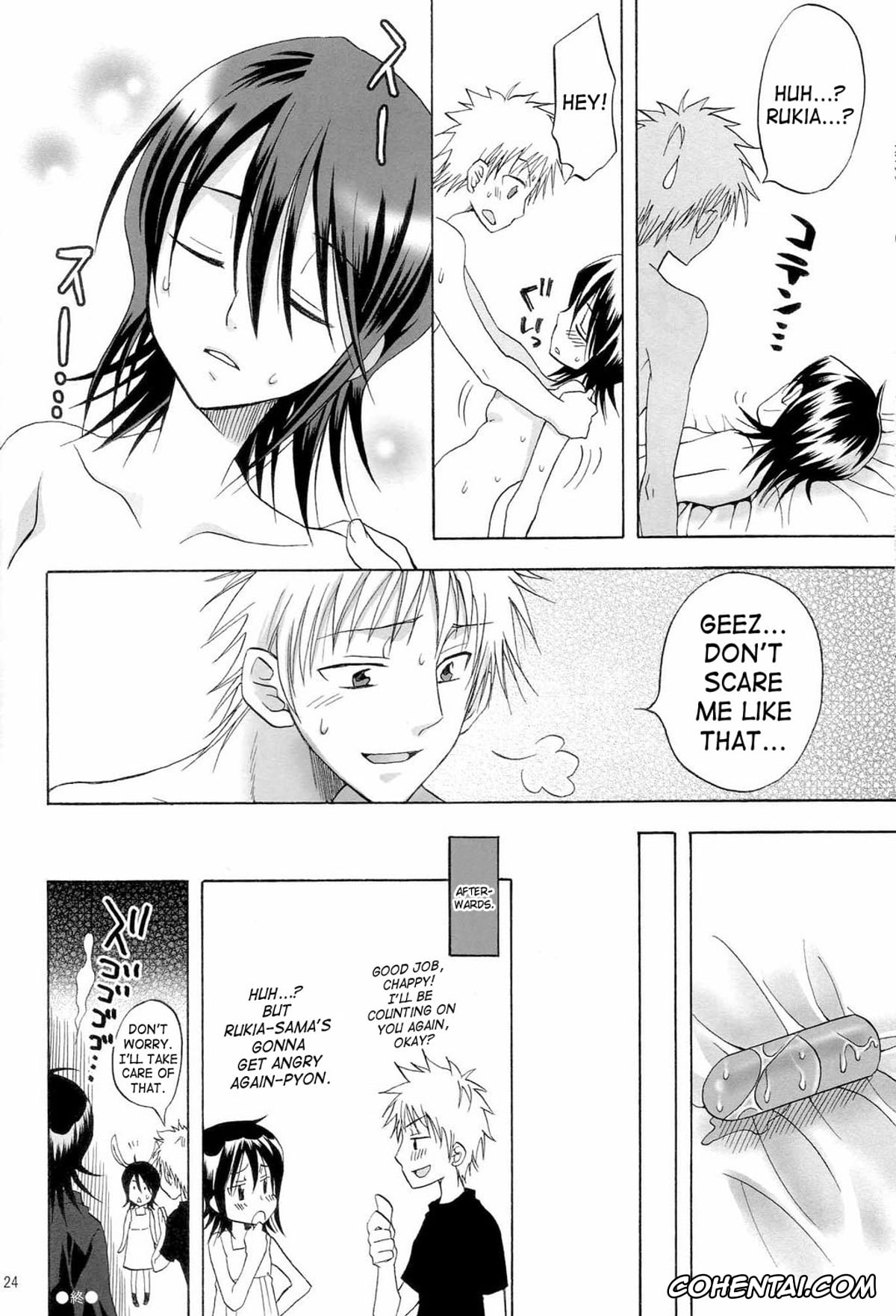 Bleach porno, Grimmjow Jaegerjaquez porno, Ichigo Kurosaki porno, Orihime Inoue porno, Rukia Kuchiki porno, Berry Strawberry (Bleach), pagina 23
