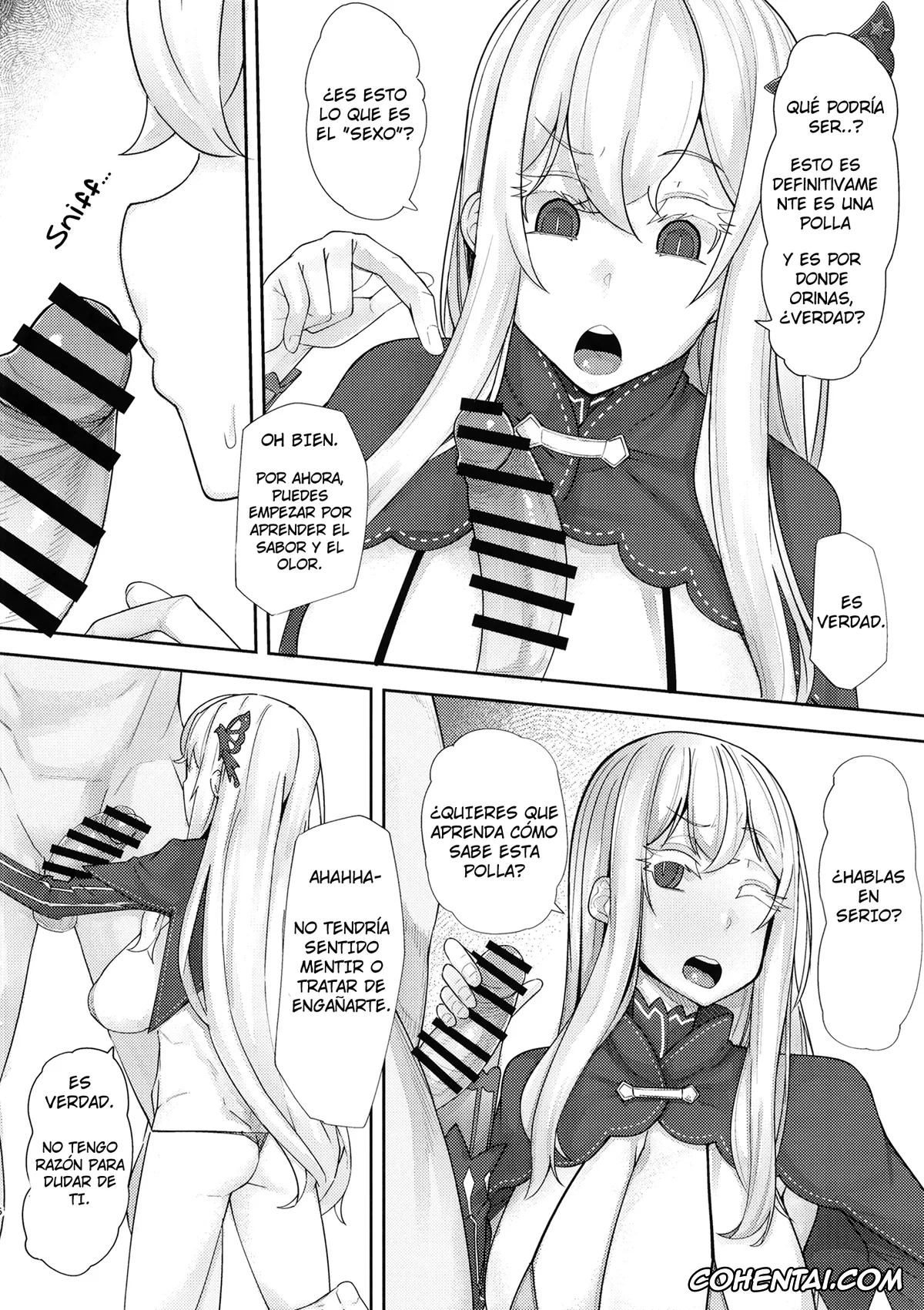 Re:Zero kara Hajimeru Isekai Seikatsu hentai, Echidna hentai, Sukebe na Koto Nannimo Shiranai Echidna-chan Onaho (Re:Zero kara Hajimeru Isekai Seikatsu), pagina 6