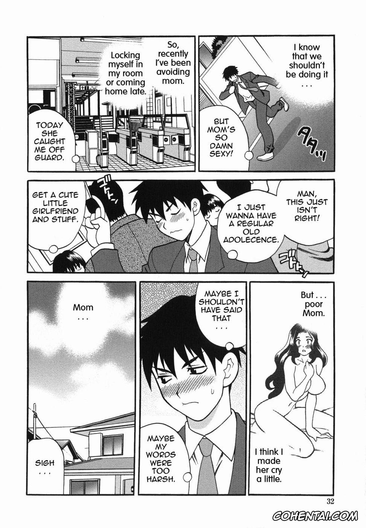 Manga porno, Tankoubon porno, Milk Mama, pagina 32