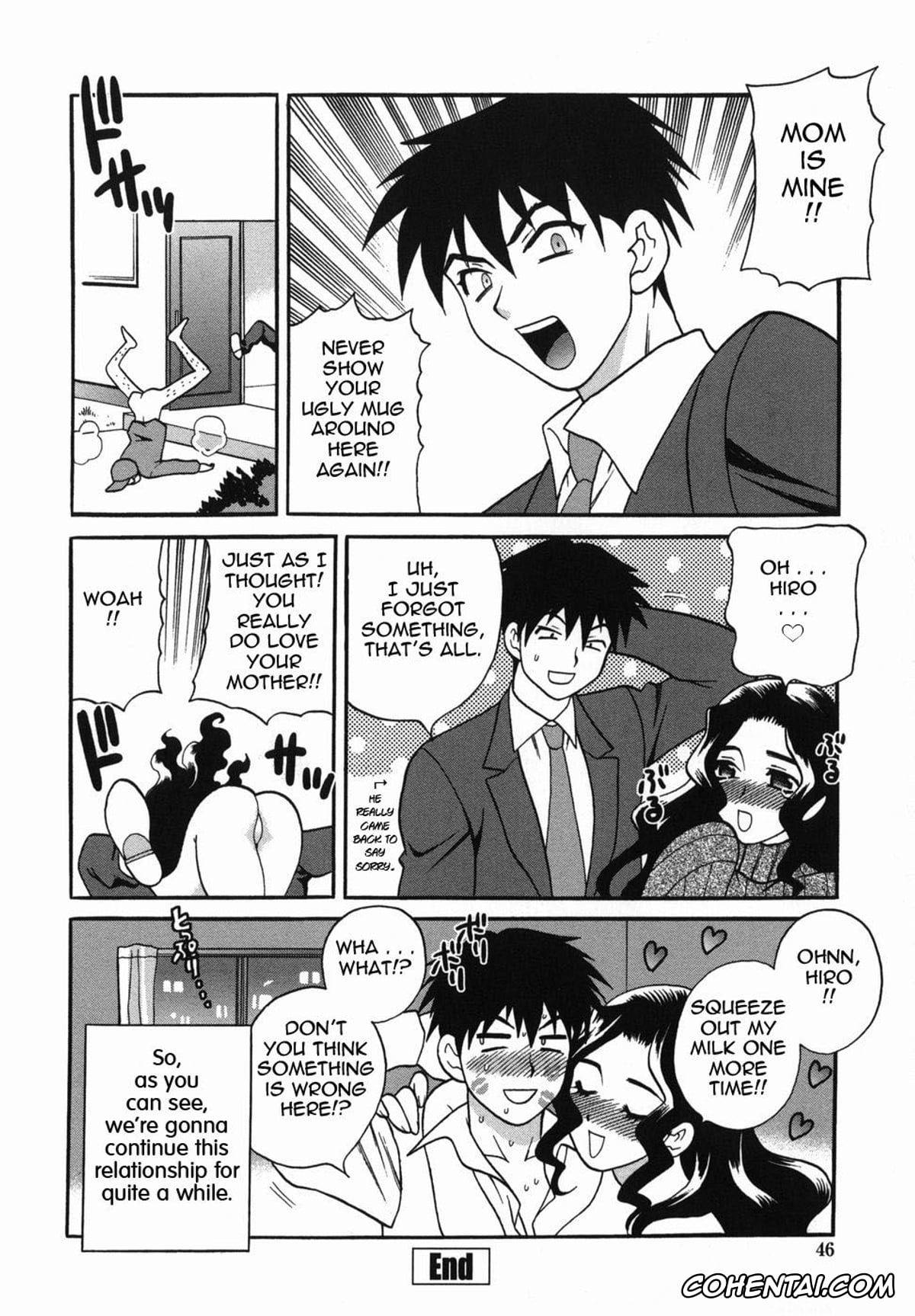 Manga xxx, Tankoubon xxx, Milk Mama, pagina 46