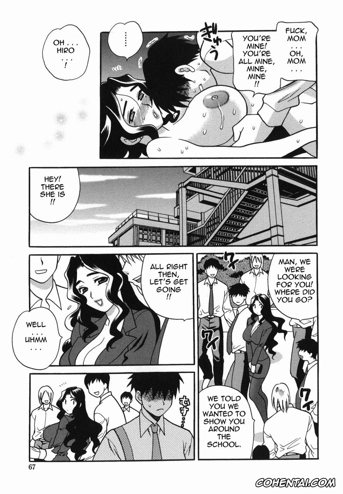 Manga xxx, Tankoubon xxx, Milk Mama, pagina 67