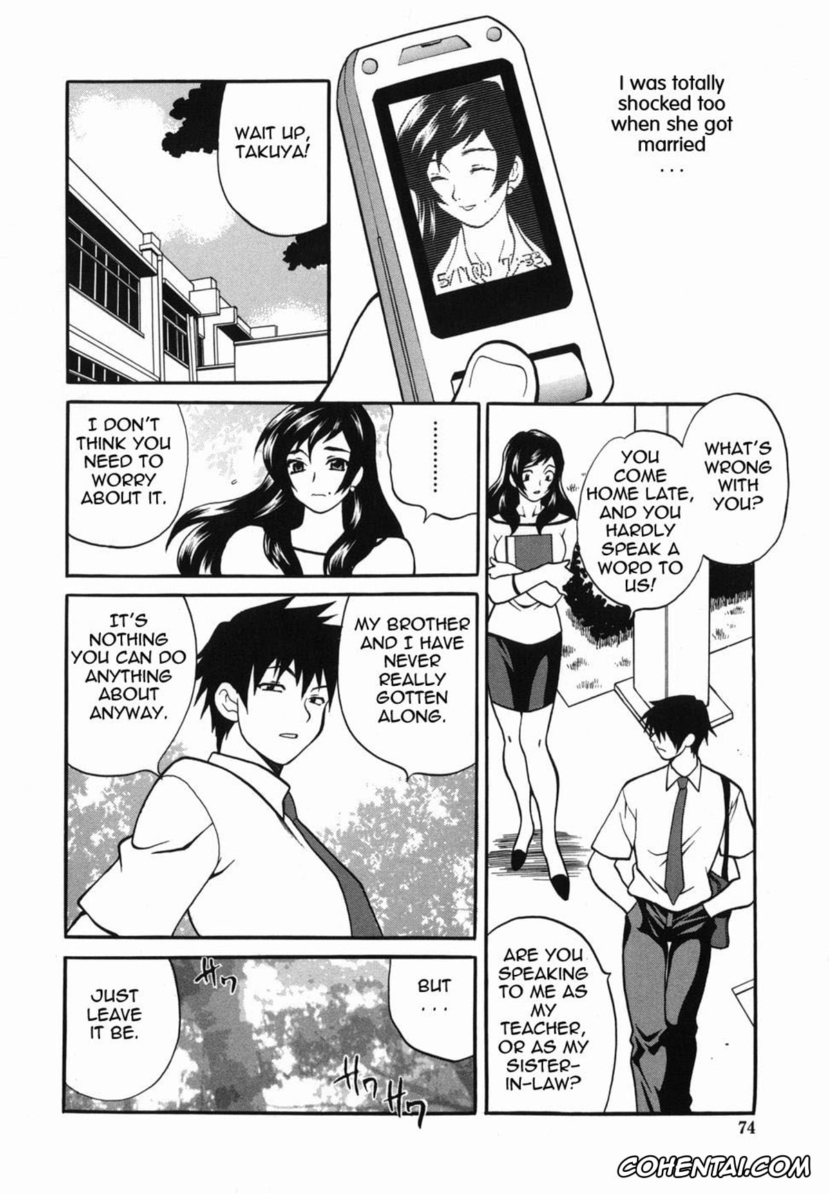 Manga porno, Tankoubon porno, Milk Mama, pagina 74