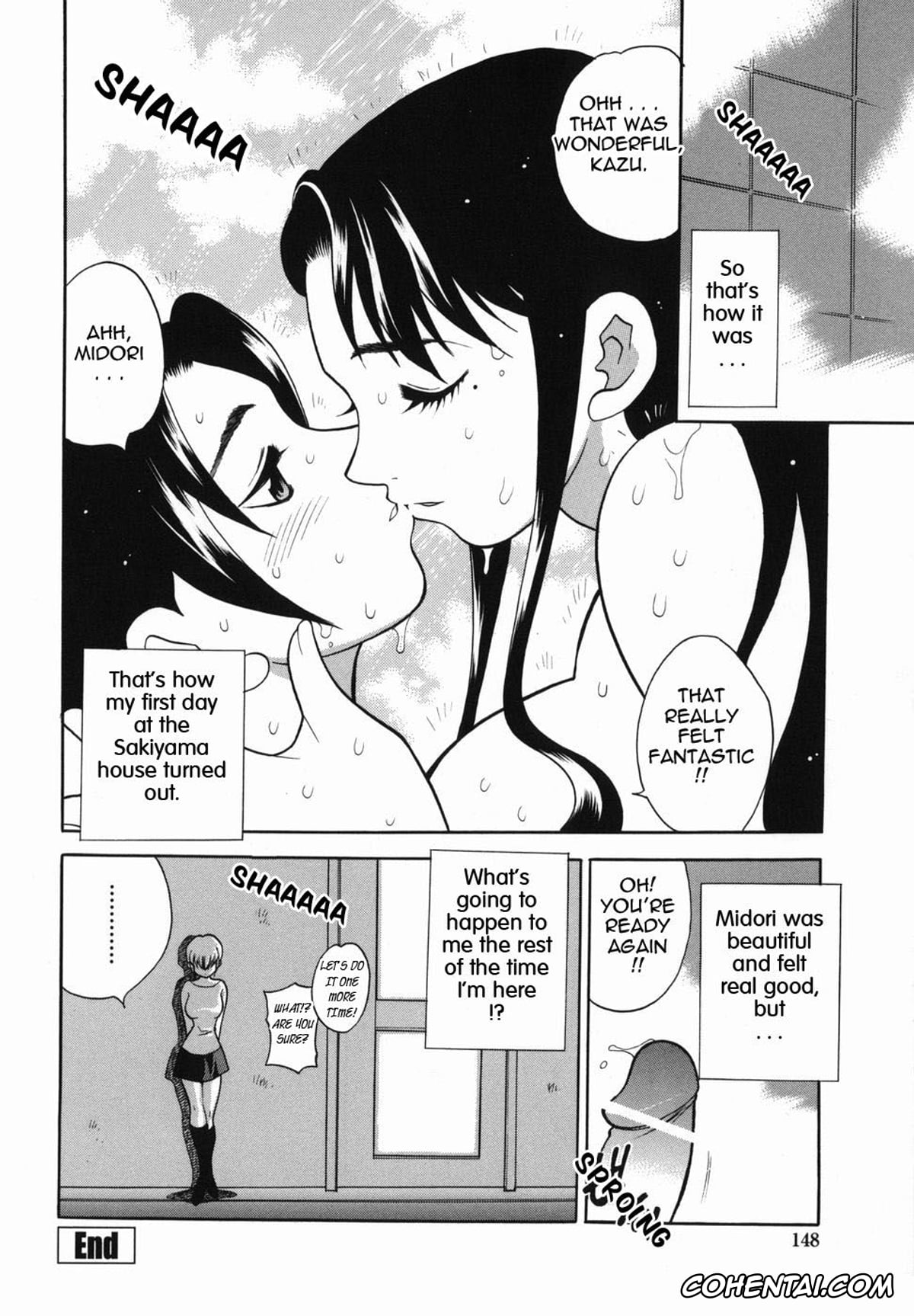 Manga xxx, Tankoubon xxx, Milk Mama, pagina 148