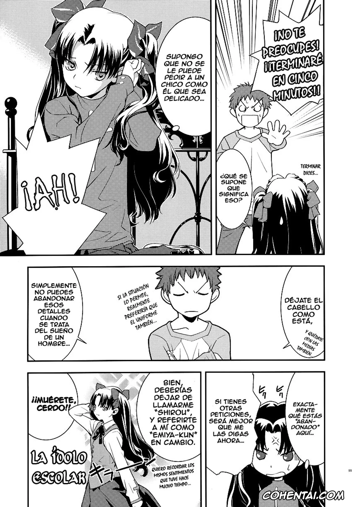 Fate/stay night hentai, Rin Tosaka hentai, Shirou Emiya hentai, Claim (Fate/stay night), pagina 12