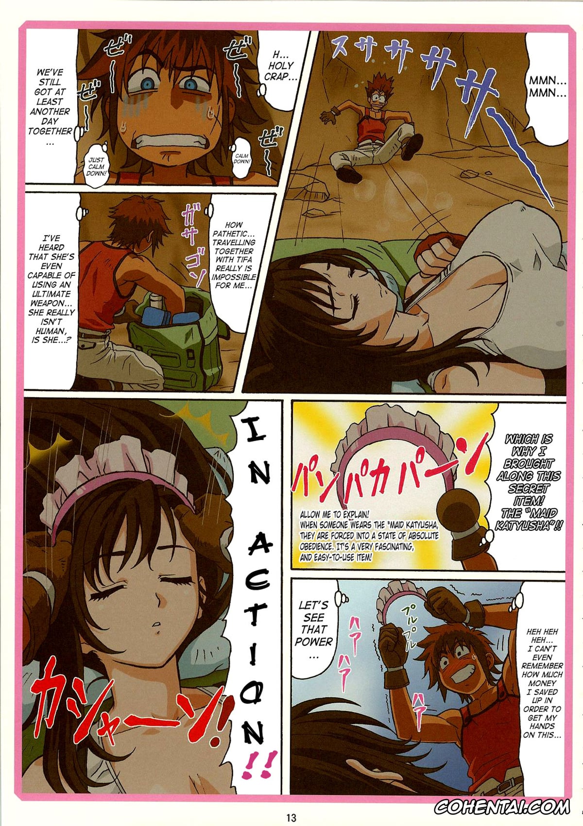 Final Fantasy hentai, Aerith Gainsborough hentai, Tifa Lockhart hentai, Yuffie Kisaragi hentai, Tifa W cup (Final Fantasy VII), pagina 12