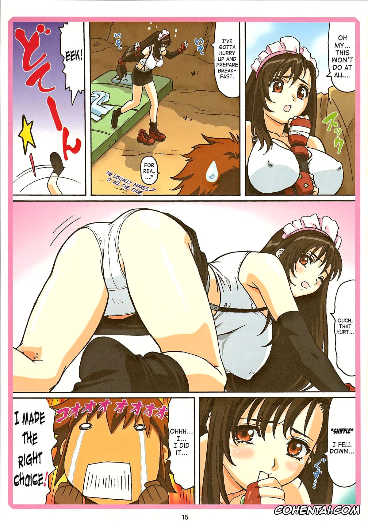 Final Fantasy porno, Aerith Gainsborough porno, Tifa Lockhart porno, Yuffie Kisaragi porno, Tifa W cup (Final Fantasy VII), pagina 14