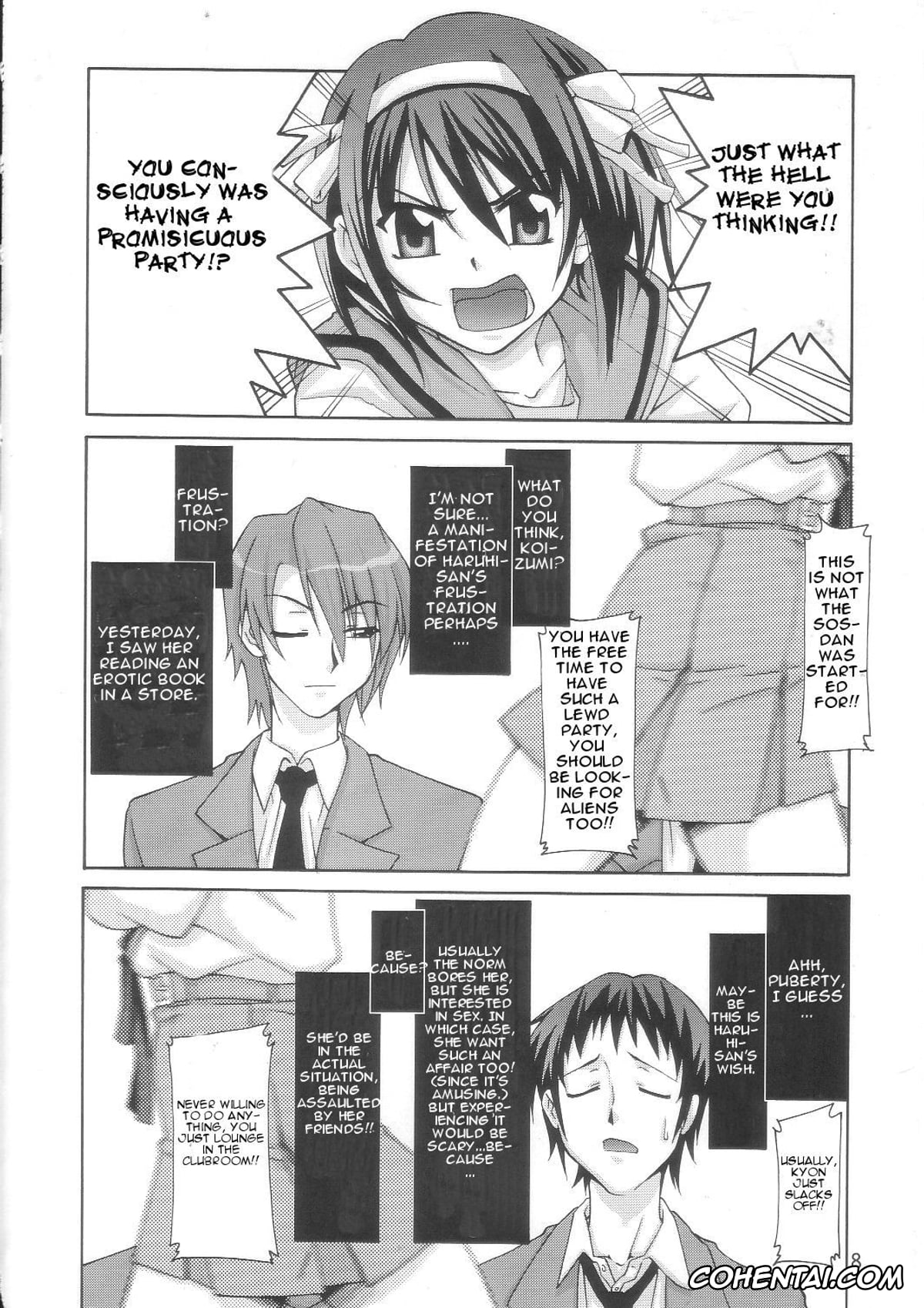 The Melancholy Of Haruhi Suzumiya | Suzumiya Haruhi No Yuuutsu porno, Haruhi Suzumiya porno, Kyon porno, Mikuru Asahina porno, Yuki Nagato porno, SOS-Dan Shiki Sekai Kyuushutsu (The Melancholy of Haruhi Suzumiya), pagina 8