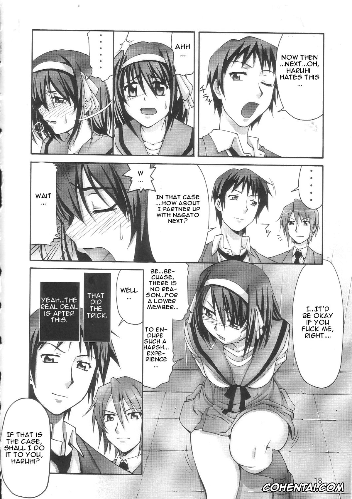 The Melancholy Of Haruhi Suzumiya | Suzumiya Haruhi No Yuuutsu porno, Haruhi Suzumiya porno, Kyon porno, Mikuru Asahina porno, Yuki Nagato porno, SOS-Dan Shiki Sekai Kyuushutsu (The Melancholy of Haruhi Suzumiya), pagina 17