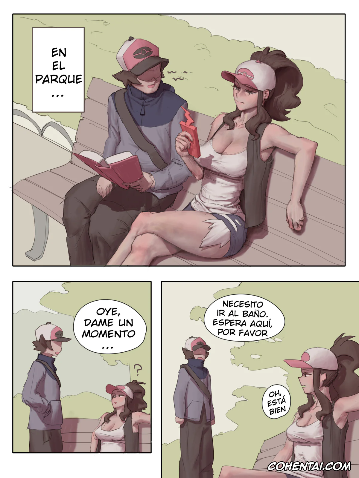 Pokemon | Pocket Monsters xxx, Hilbert xxx, Hilda xxx, Machamp xxx, Rosa xxx, Serena xxx, Machamp Usó Embarazar! (Pokemon), pagina 4