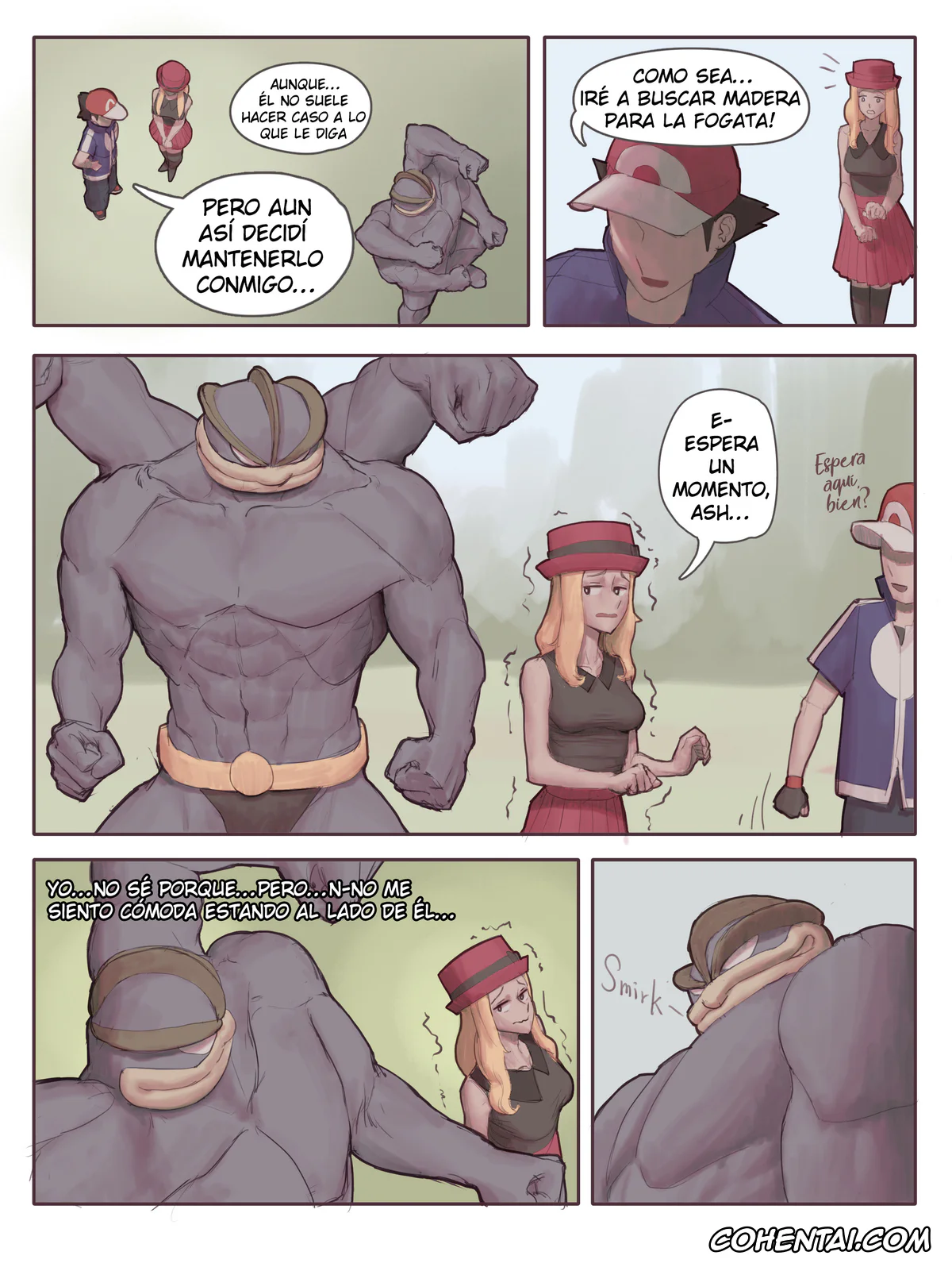 Pokemon | Pocket Monsters xxx, Hilbert xxx, Hilda xxx, Machamp xxx, Rosa xxx, Serena xxx, Machamp Usó Embarazar! (Pokemon), pagina 40
