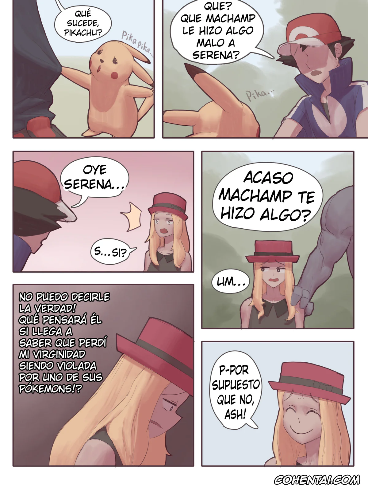 Pokemon | Pocket Monsters hentai, Hilbert hentai, Hilda hentai, Machamp hentai, Rosa hentai, Serena hentai, Machamp Usó Embarazar! (Pokemon), pagina 42