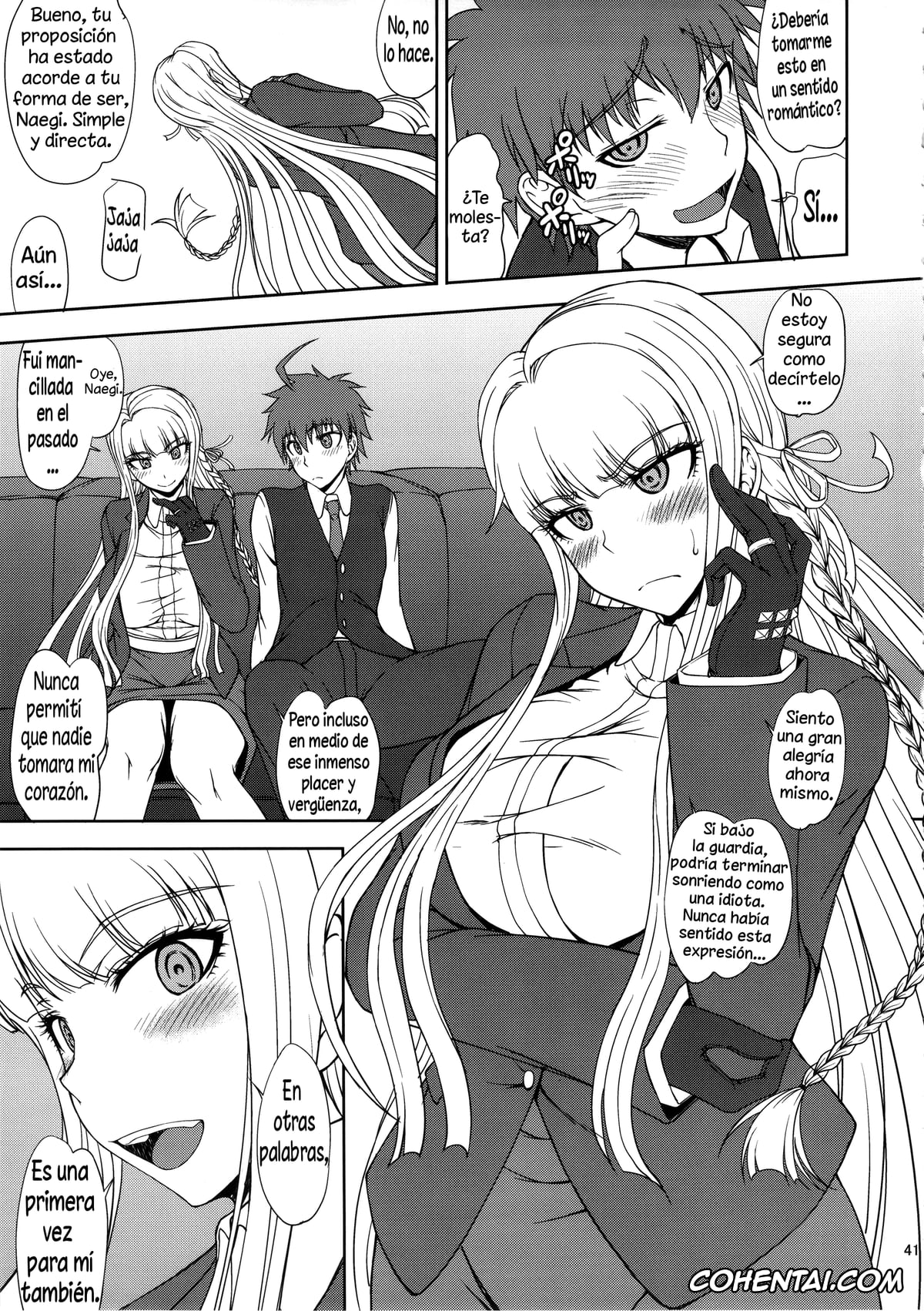 Danganronpa xxx, Kyouko Kirigiri xxx, Makoto Naegi xxx, Chougenkai Hatsujou Koudou EVERFREE (Danganronpa), pagina 40