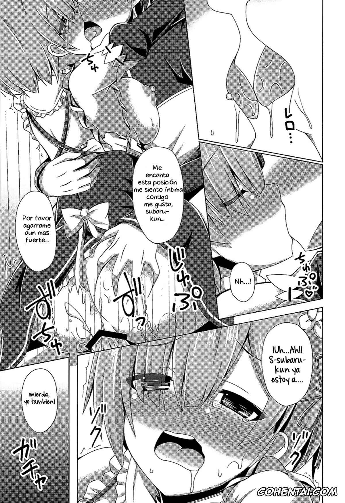 Re:Zero kara Hajimeru Isekai Seikatsu xxx, Emilia xxx, Rem xxx, Subaru Natsuki xxx, Oshiete Rem Sensei – Emilia-tan to Manabu Hajimete no SEX (Re:Zero kara Hajimeru Isekai Seikatsu), pagina 4