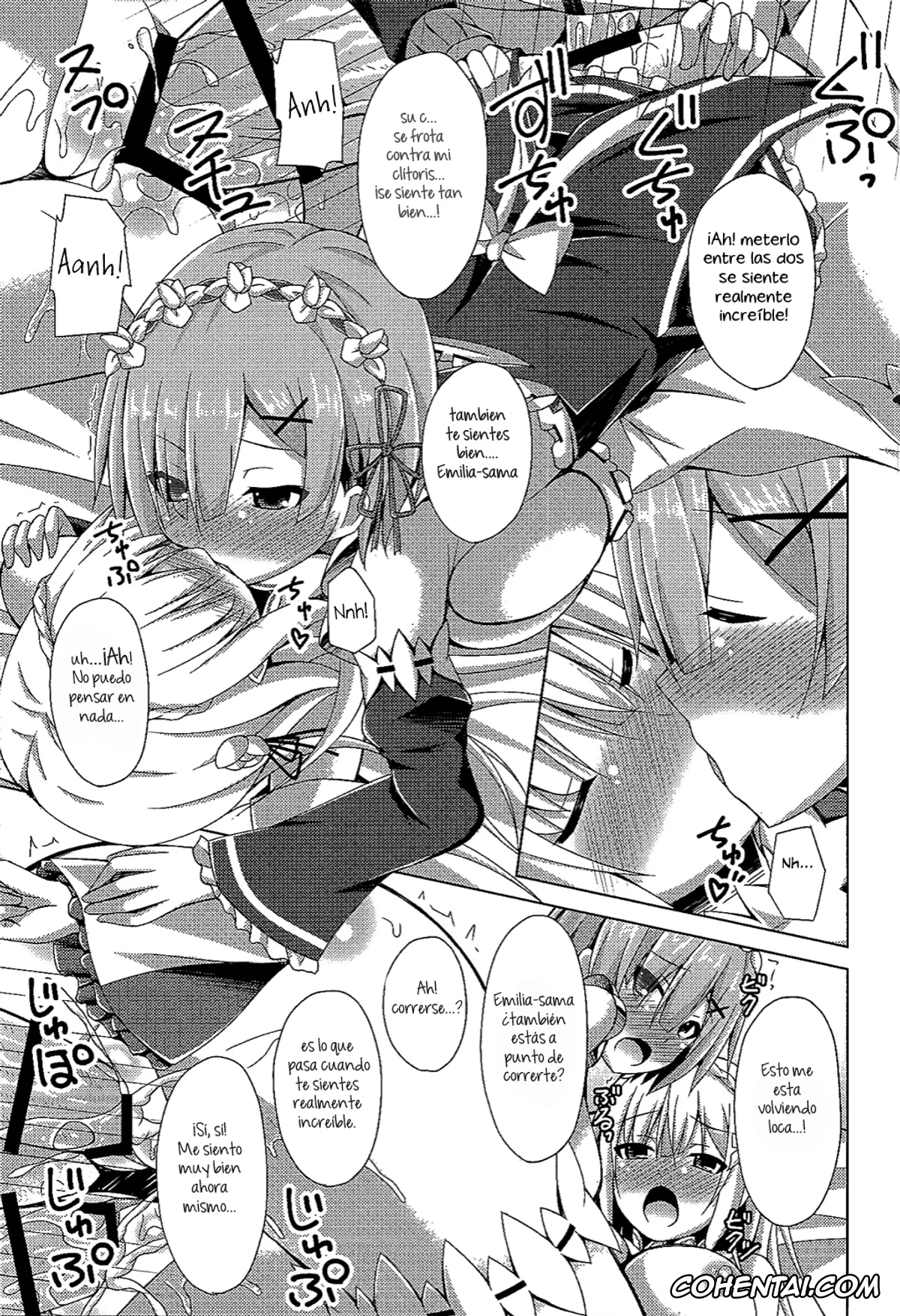Re:Zero kara Hajimeru Isekai Seikatsu hentai, Emilia hentai, Rem hentai, Subaru Natsuki hentai, Oshiete Rem Sensei – Emilia-tan to Manabu Hajimete no SEX (Re:Zero kara Hajimeru Isekai Seikatsu), pagina 18