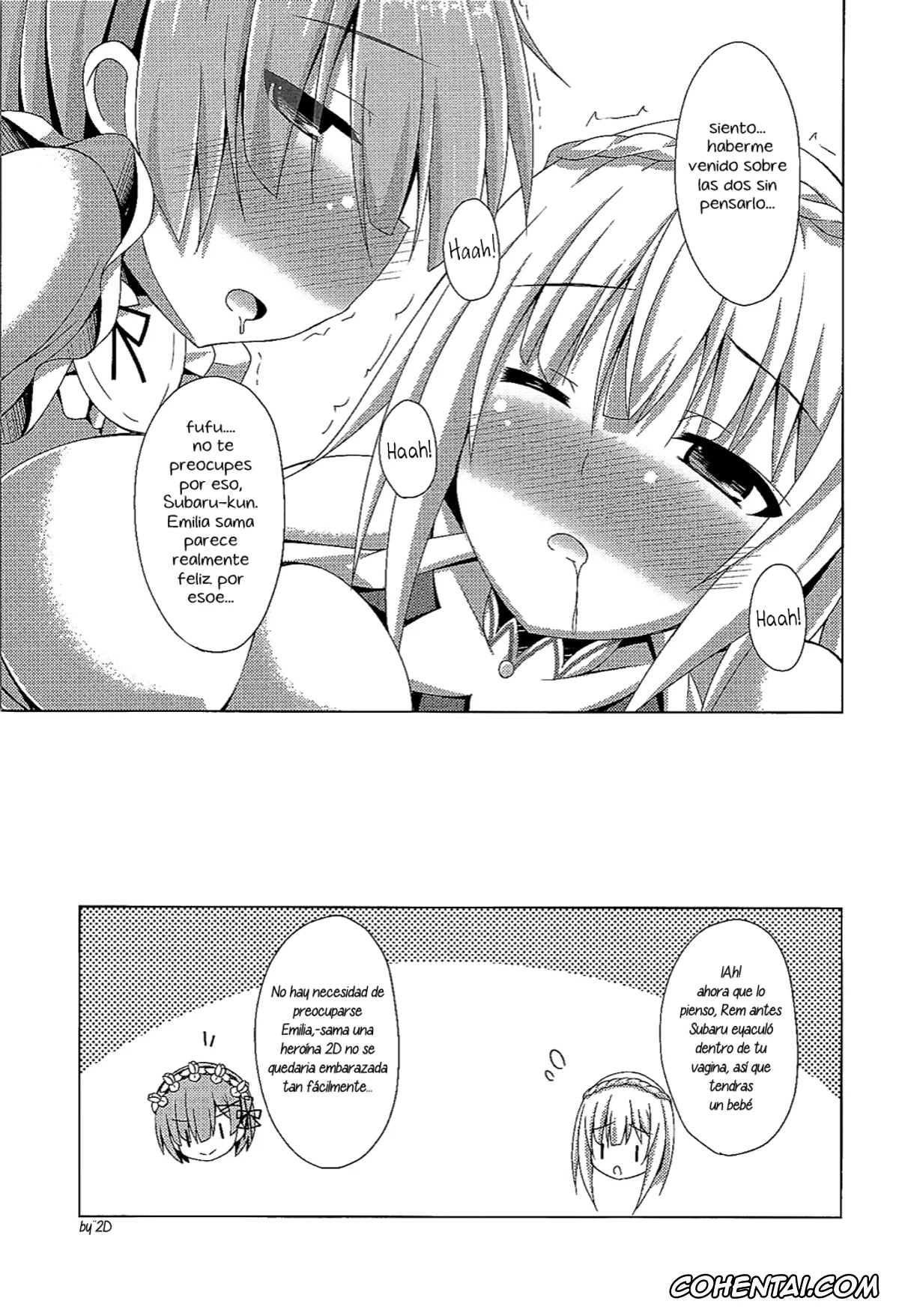 Re:Zero kara Hajimeru Isekai Seikatsu porno, Emilia porno, Rem porno, Subaru Natsuki porno, Oshiete Rem Sensei – Emilia-tan to Manabu Hajimete no SEX (Re:Zero kara Hajimeru Isekai Seikatsu), pagina 20