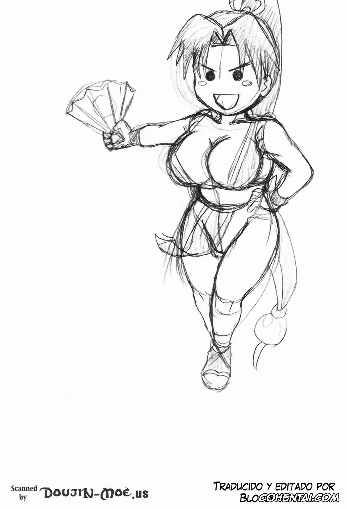 King of Fighters hentai, Billy Kane hentai, Mai Shiranui hentai, Mai x 3 (King of Fighters), pagina 3
