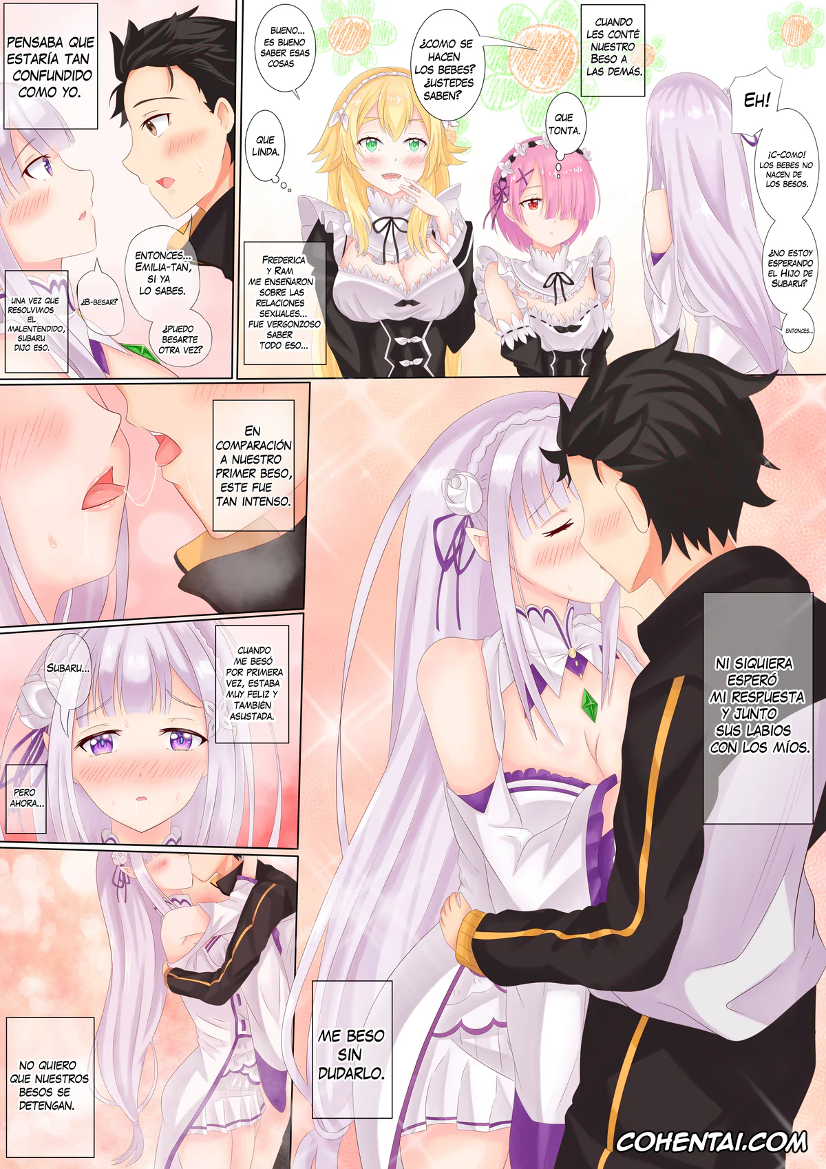 Re:Zero kara Hajimeru Isekai Seikatsu porno, Emilia porno, Subaru Natsuki porno, Mi amado caballero (Re:Zero kara Hajimeru Isekai Seikatsu), pagina 2