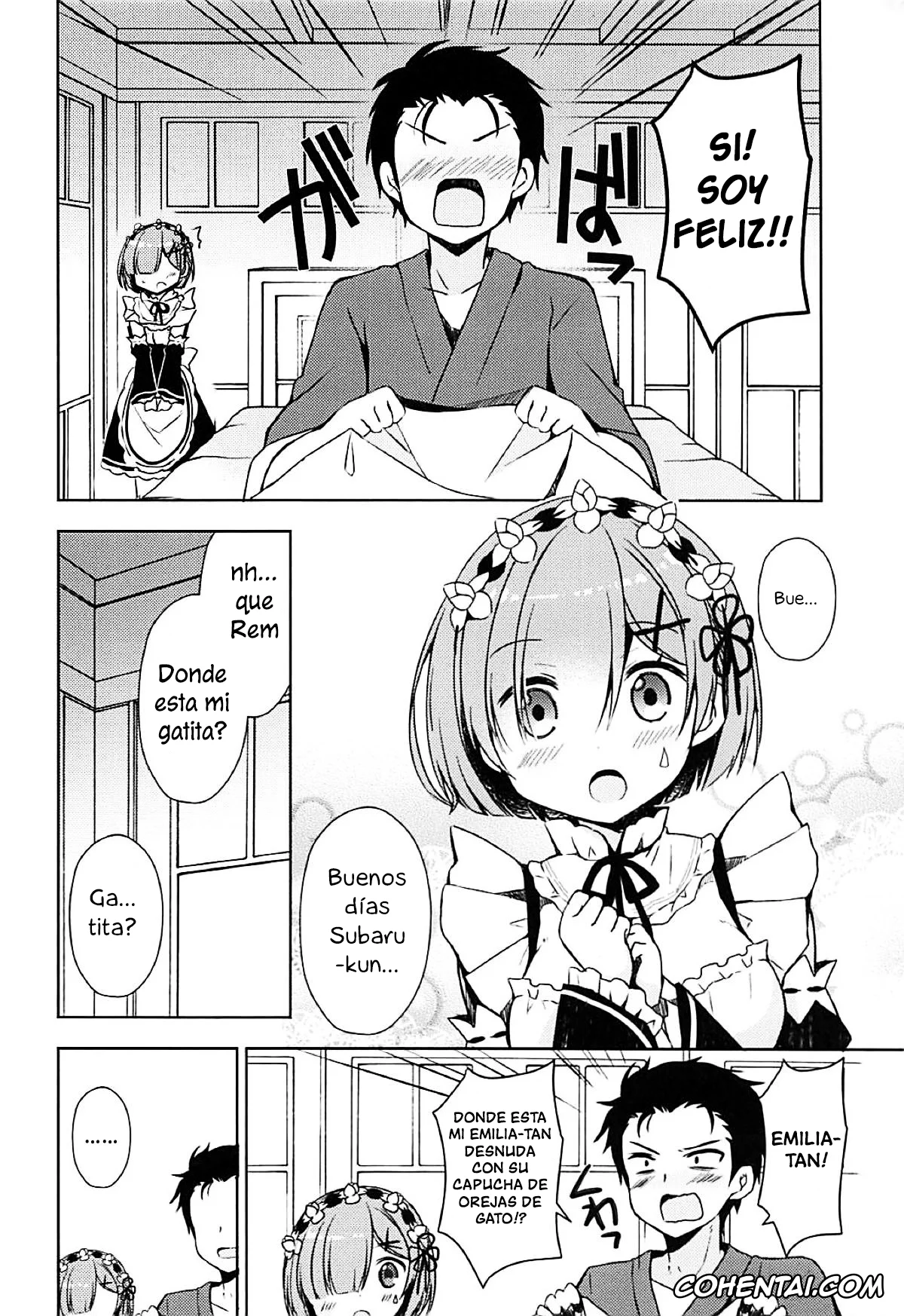 Re:Zero kara Hajimeru Isekai Seikatsu porno, Rem porno, Subaru Natsuki porno, Rem-nyan to Nyannyan Suru? (Re:Zero kara Hajimeru Isekai Seikatsu), pagina 5