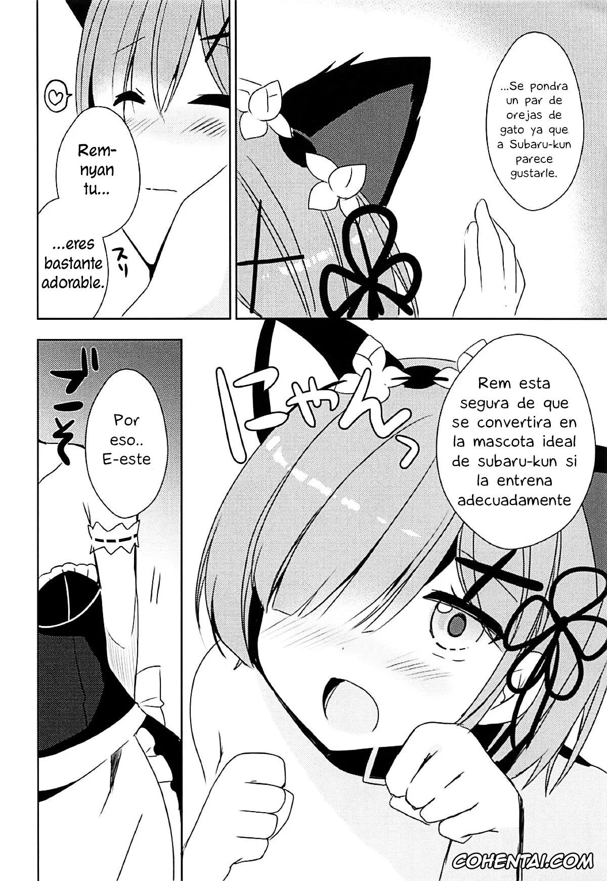 Re:Zero kara Hajimeru Isekai Seikatsu hentai, Rem hentai, Subaru Natsuki hentai, Rem-nyan to Nyannyan Suru? (Re:Zero kara Hajimeru Isekai Seikatsu), pagina 9