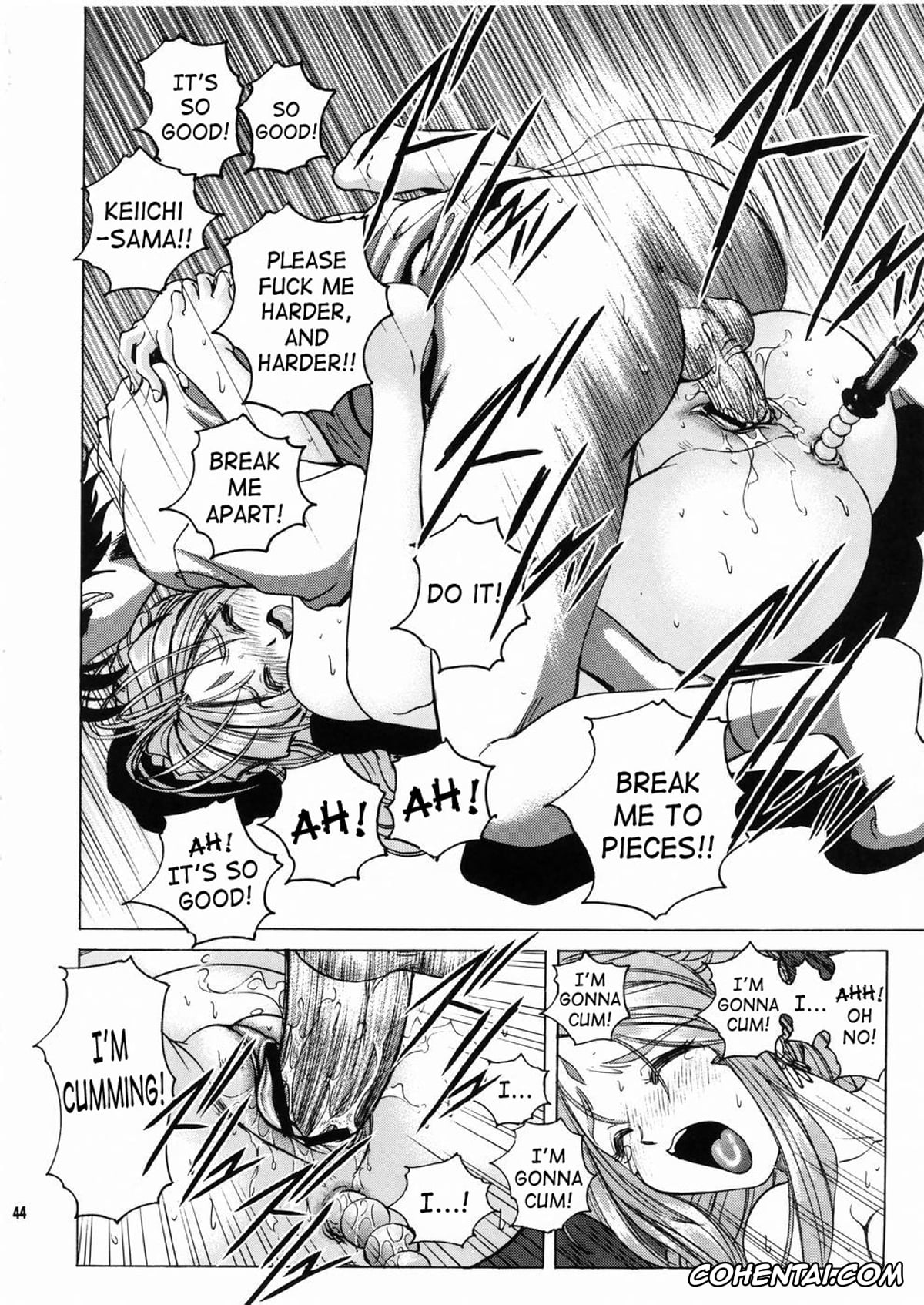 Ah My Goddess | Aa Megami-sama porno, Belldandy porno, Keiichi Morisato porno, Megumi Morisato porno, Megami-sama Ryoujoku 2 (Ah! My Goddess), pagina 44