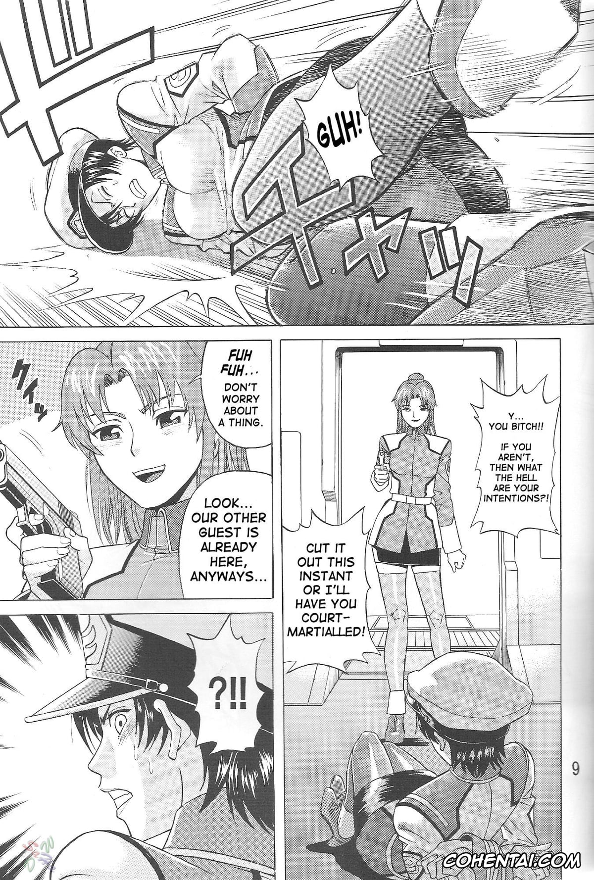 Gundam Seed porno, Flay Allster porno, Kira Yamato porno, Murrue Ramius porno, Natarle Badgiruel porno, Burst!! Vol. 1 (Mobile Suit Gundam SEED), pagina 8