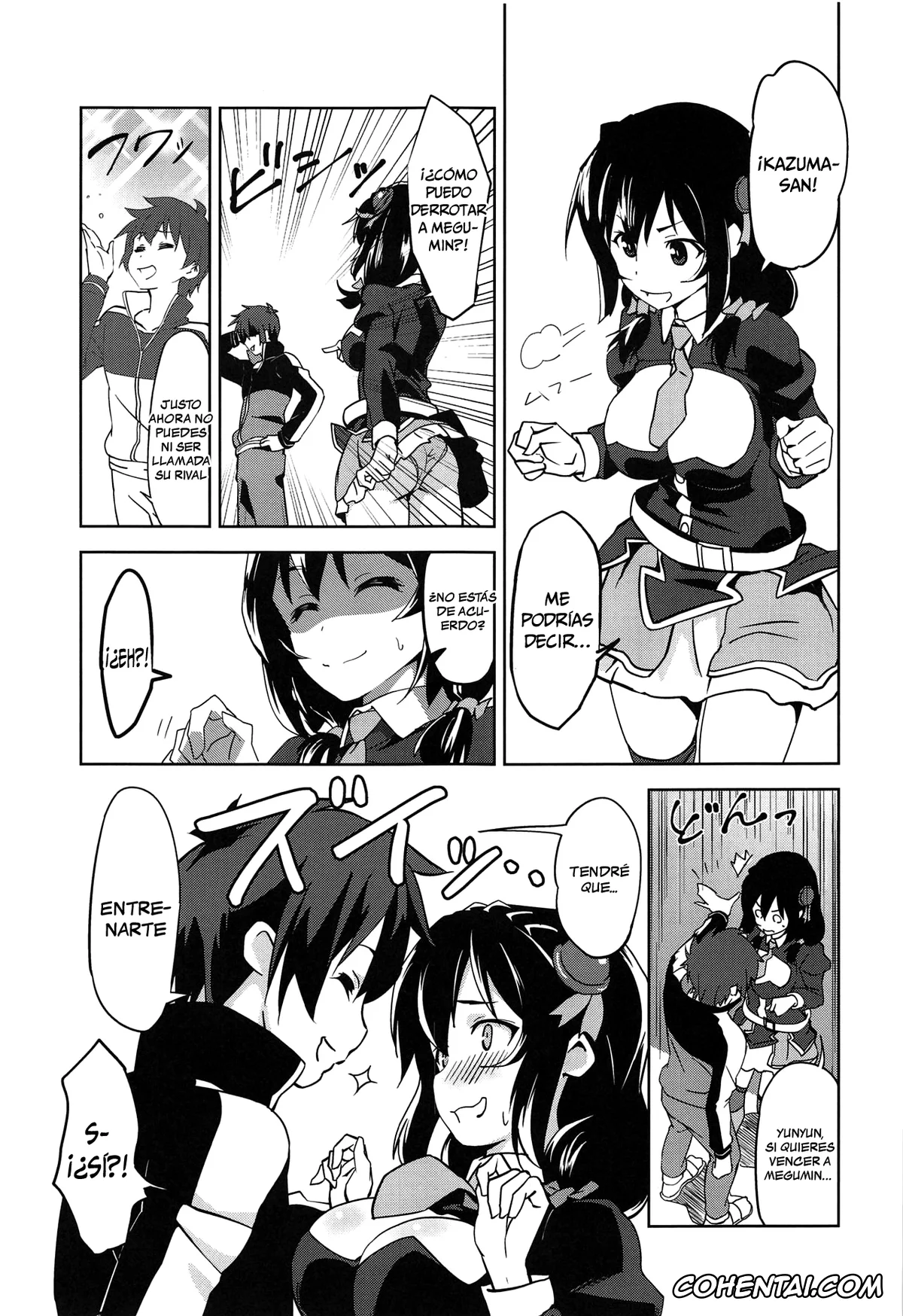 Kono Subarashii Sekai ni Syukufuku o! porno, Kazuma Satou porno, Yunyun porno, Hitori Ecchi ni Rival o! (Kono Subarashii Sekai ni Syukufuku o!), pagina 2