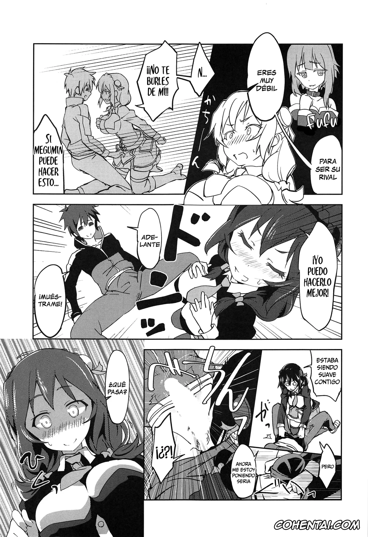 Kono Subarashii Sekai ni Syukufuku o! xxx, Kazuma Satou xxx, Yunyun xxx, Hitori Ecchi ni Rival o! (Kono Subarashii Sekai ni Syukufuku o!), pagina 4