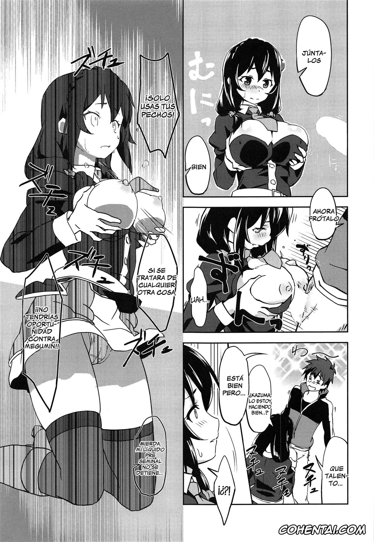 Kono Subarashii Sekai ni Syukufuku o! hentai, Kazuma Satou hentai, Yunyun hentai, Hitori Ecchi ni Rival o! (Kono Subarashii Sekai ni Syukufuku o!), pagina 6