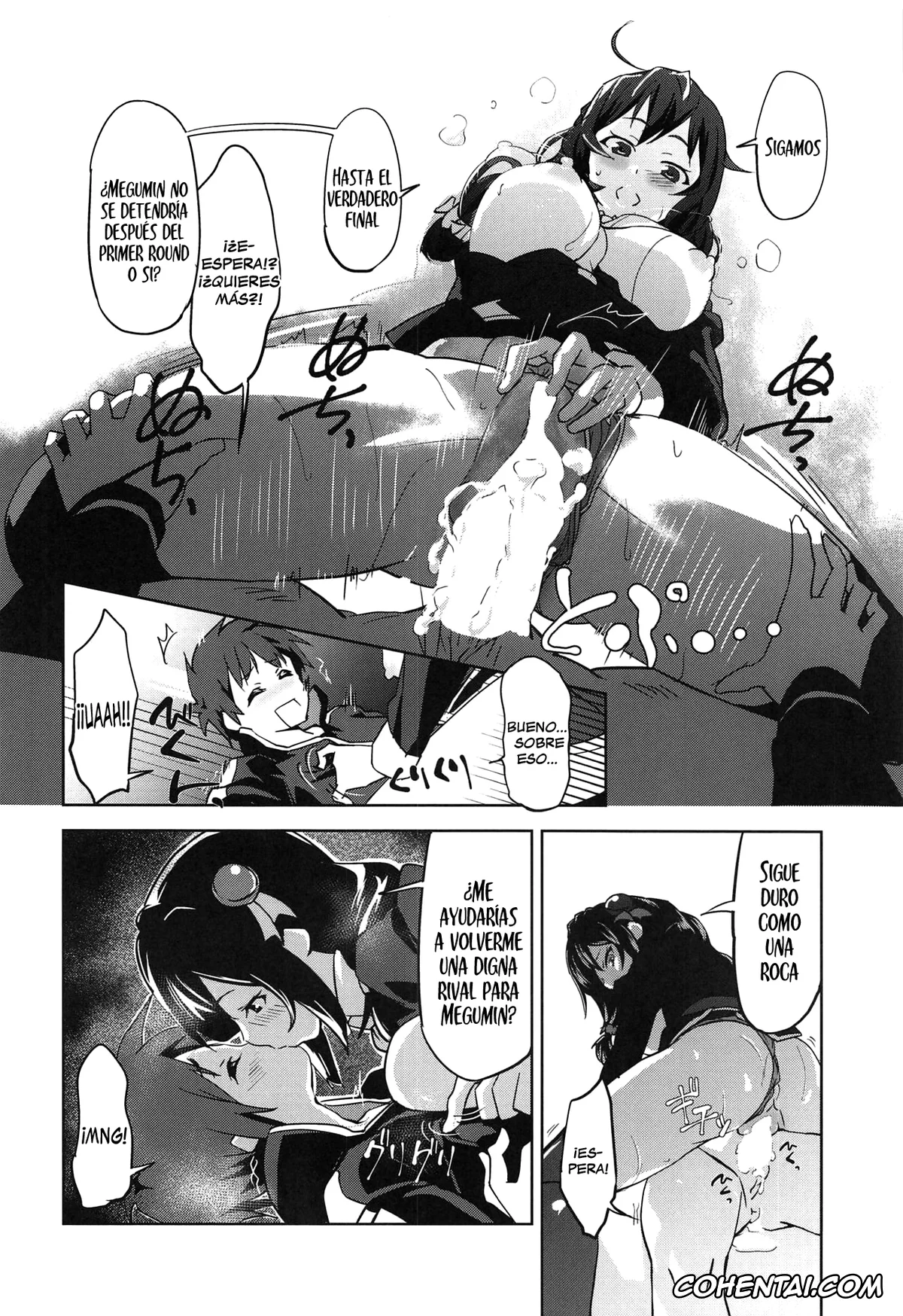 Kono Subarashii Sekai ni Syukufuku o! hentai, Kazuma Satou hentai, Yunyun hentai, Hitori Ecchi ni Rival o! (Kono Subarashii Sekai ni Syukufuku o!), pagina 15