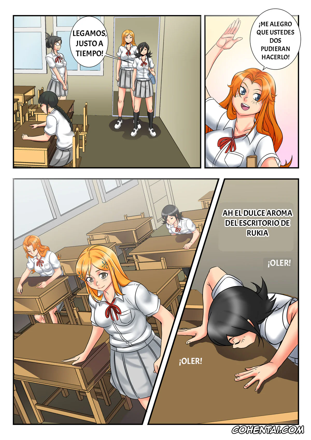 Bleach hentai, Kon hentai, Rangiku Matsumoto hentai, Rukia Kuchiki hentai, BLEACH: A WHAT IF STORY (CAP 2) (Bleach), pagina 6