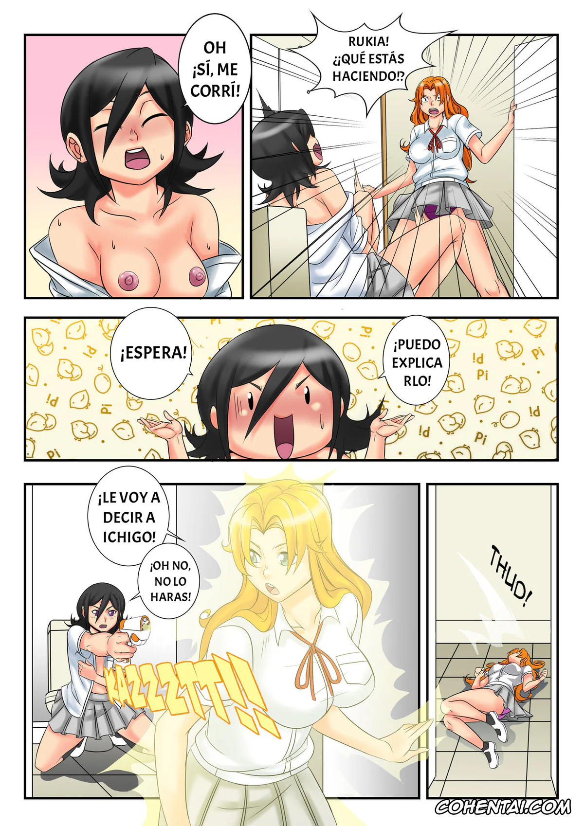 Bleach xxx, Kon xxx, Rangiku Matsumoto xxx, Rukia Kuchiki xxx, BLEACH: A WHAT IF STORY (CAP 2) (Bleach), pagina 10