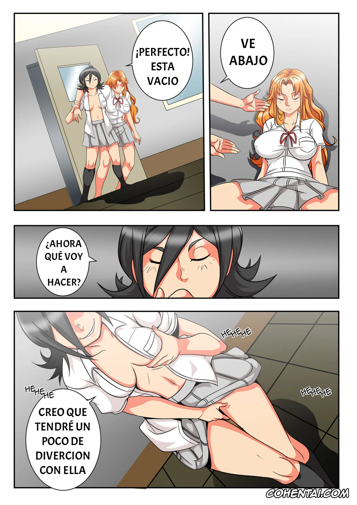 Bleach hentai, Kon hentai, Rangiku Matsumoto hentai, Rukia Kuchiki hentai, BLEACH: A WHAT IF STORY (CAP 2) (Bleach), pagina 12