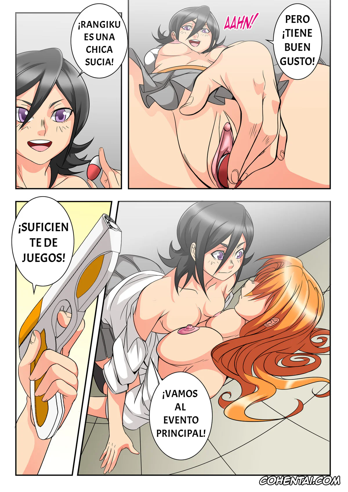 Bleach hentai, Kon hentai, Rangiku Matsumoto hentai, Rukia Kuchiki hentai, BLEACH: A WHAT IF STORY (CAP 2) (Bleach), pagina 15