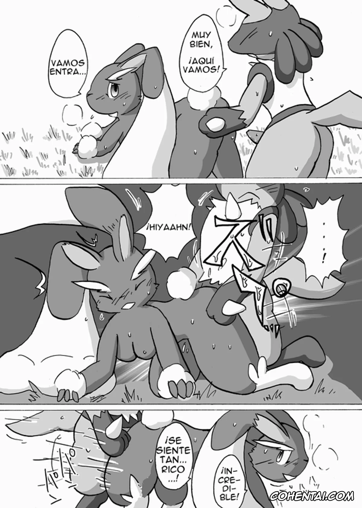 Pokemon | Pocket Monsters hentai, Lopunny hentai, Lucario hentai, Lucario X Lopunny (Pokémon), pagina 12