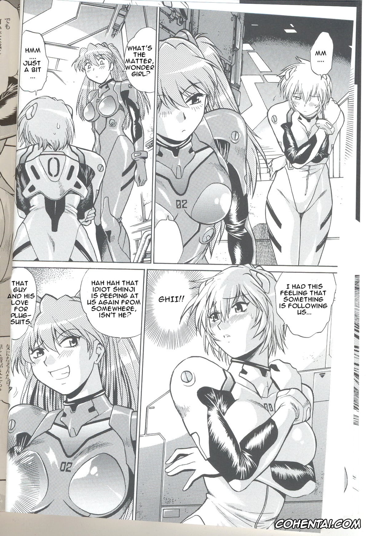 Neon Genesis Evangelion xxx, Asuka Langley Soryu xxx, Rei Ayanami xxx, Shinji Ikari xxx, Plug Suit Fetish Vol.6 (Neon Genesis Evangelion), pagina 10