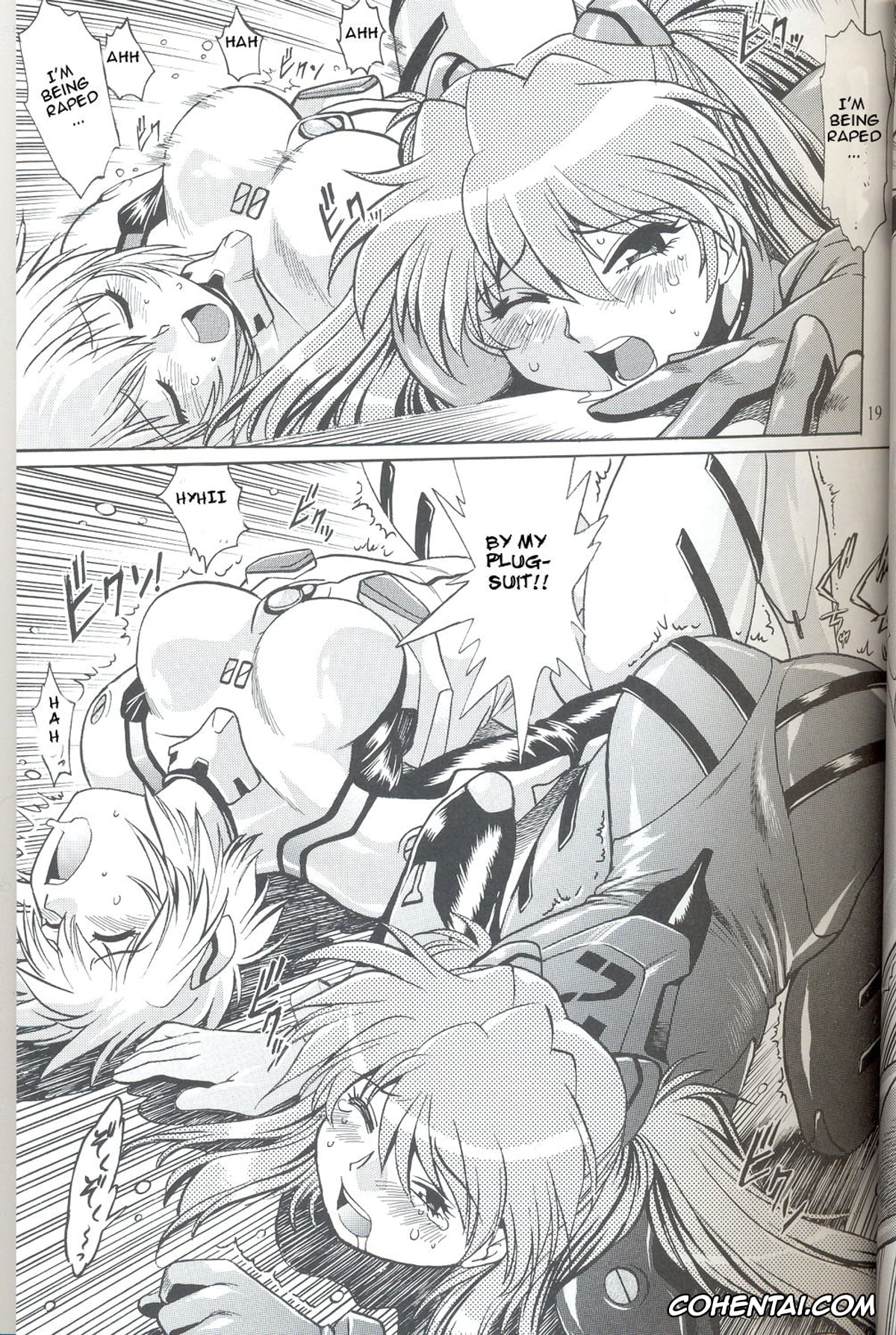 Neon Genesis Evangelion xxx, Asuka Langley Soryu xxx, Rei Ayanami xxx, Shinji Ikari xxx, Plug Suit Fetish Vol.6 (Neon Genesis Evangelion), pagina 19