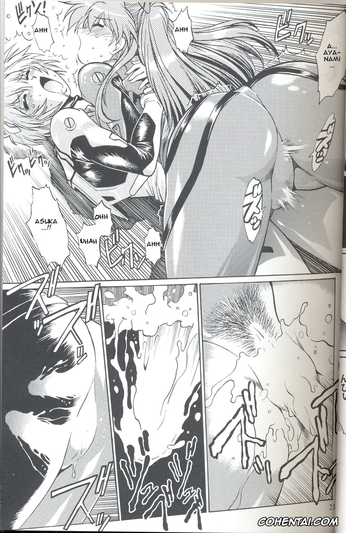 Neon Genesis Evangelion porno, Asuka Langley Soryu porno, Rei Ayanami porno, Shinji Ikari porno, Plug Suit Fetish Vol.6 (Neon Genesis Evangelion), pagina 23