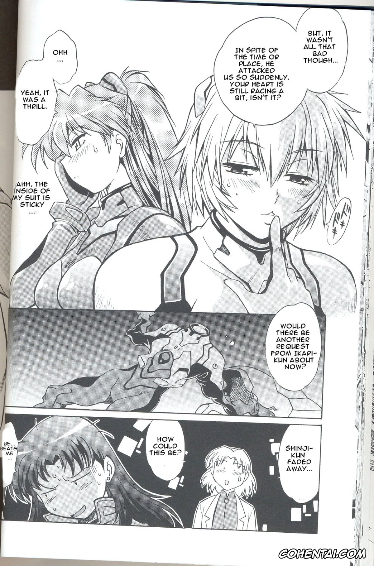 Neon Genesis Evangelion xxx, Asuka Langley Soryu xxx, Rei Ayanami xxx, Shinji Ikari xxx, Plug Suit Fetish Vol.6 (Neon Genesis Evangelion), pagina 28