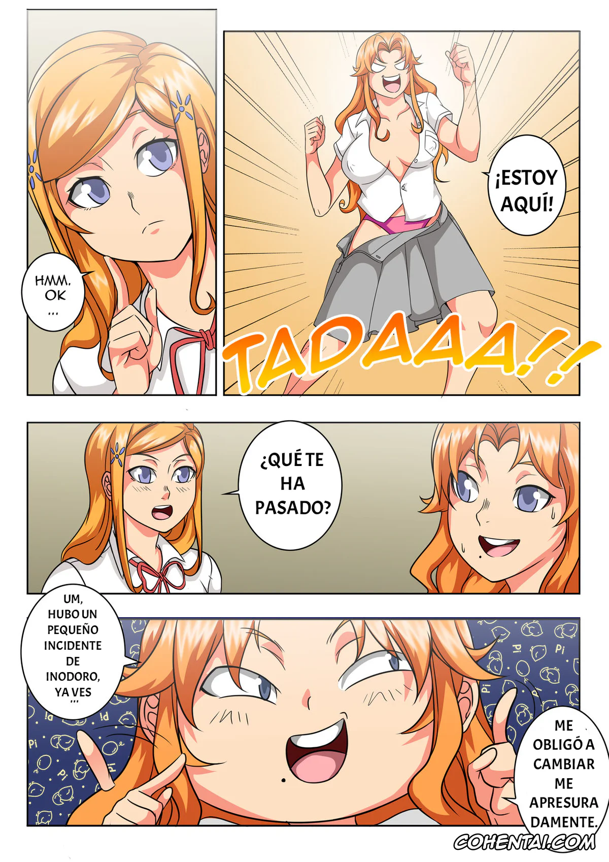 Bleach hentai, Ichigo Kurosaki hentai, Kon hentai, Orihime Inoue hentai, Rangiku Matsumoto hentai, Rukia Kuchiki hentai, BLEACH: A WHAT IF STORY (CAP 3) (Bleach), pagina 6